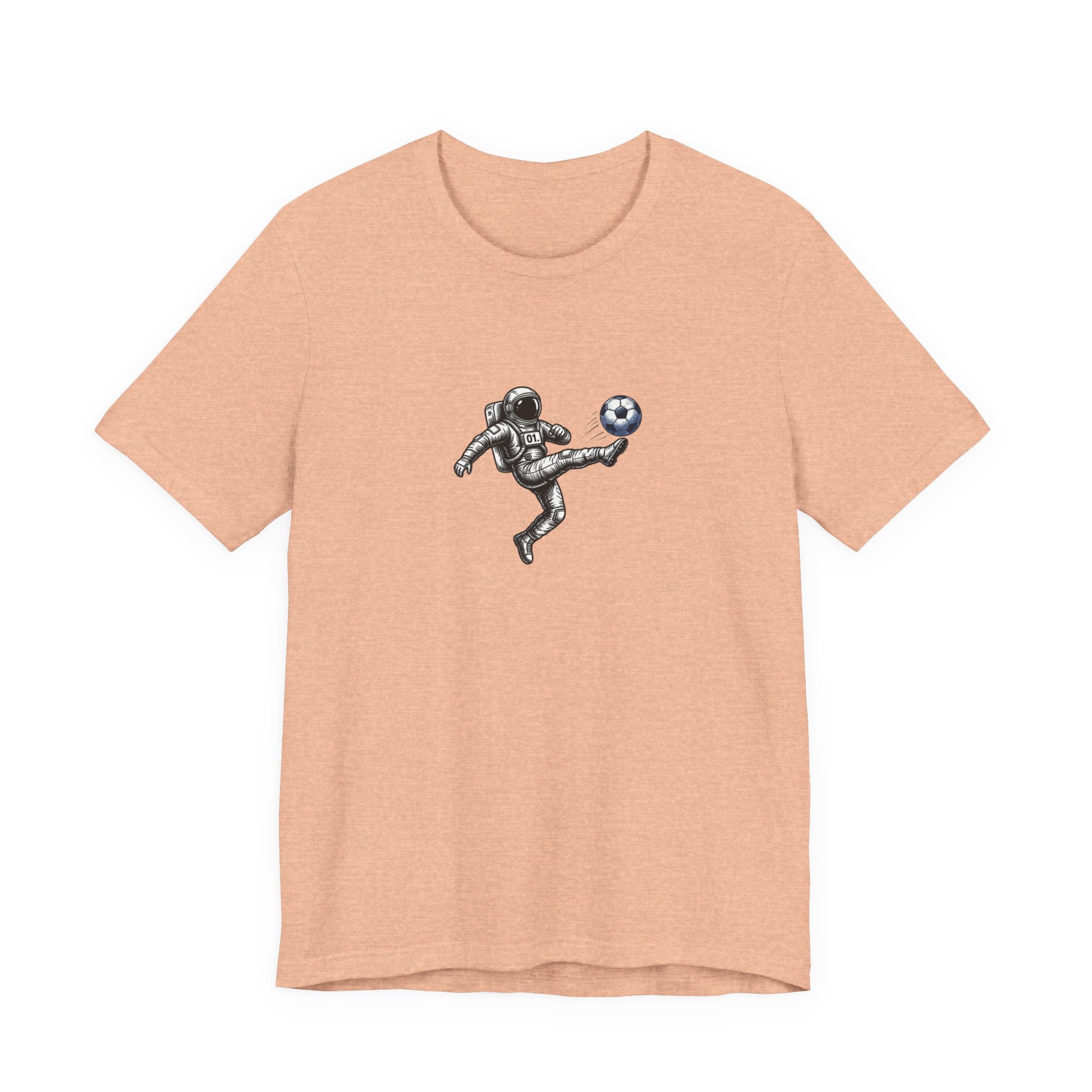 Soccer Astronaut Tee — Pulse Fitne55 Logo Back