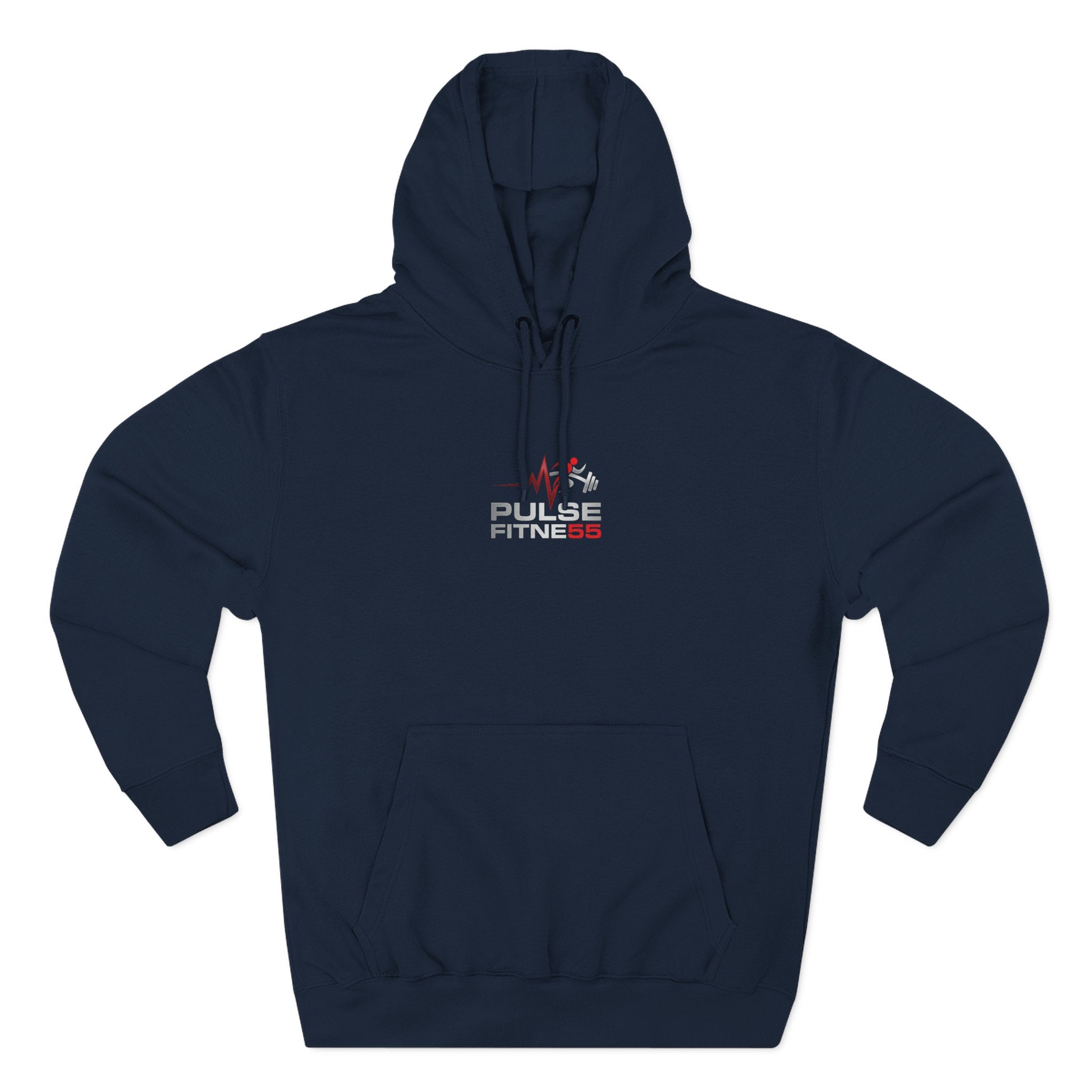 Fitness Pulse Hoodie — 'Pulse Fitness 55' Motivational Gym Sweatshirt