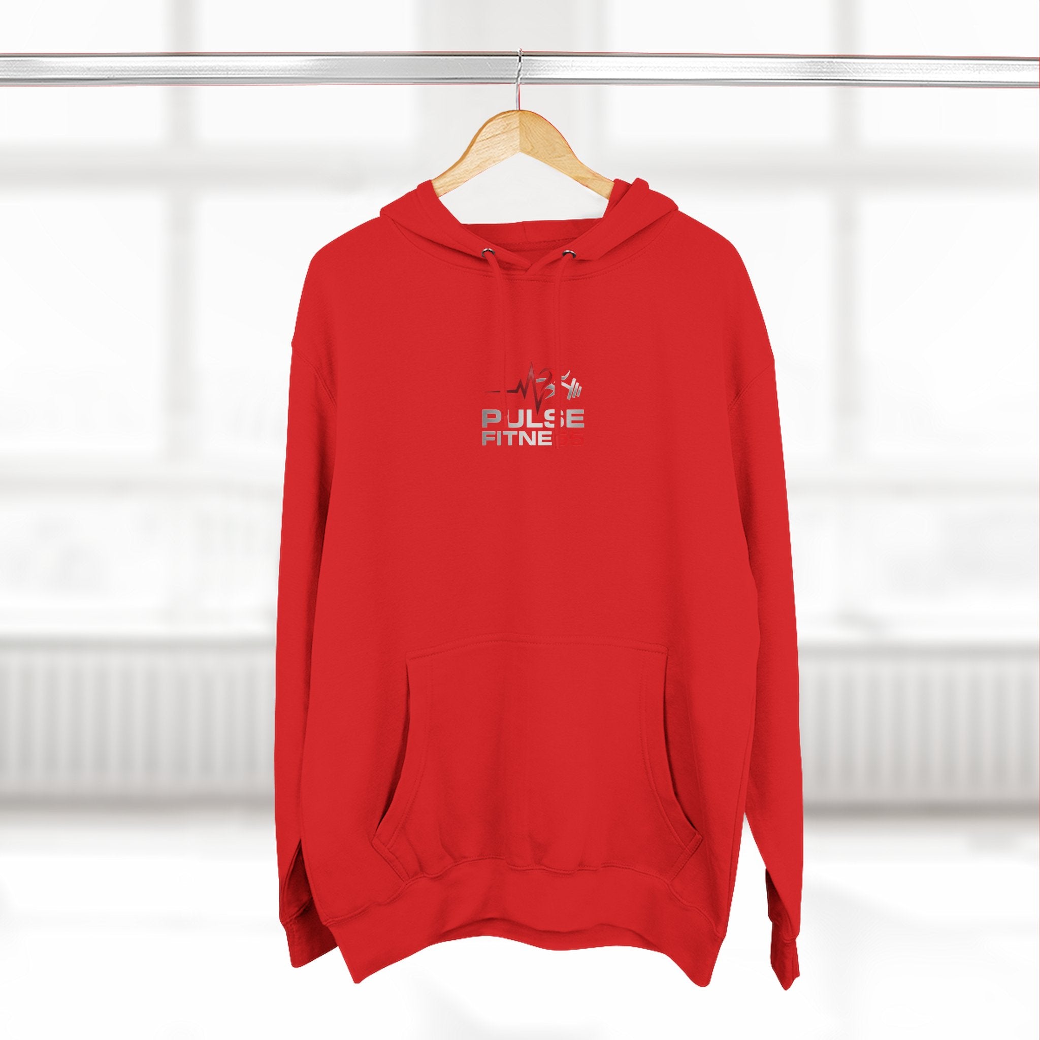 Fitness Pulse Hoodie — 'Pulse Fitness 55' Motivational Gym Sweatshirt