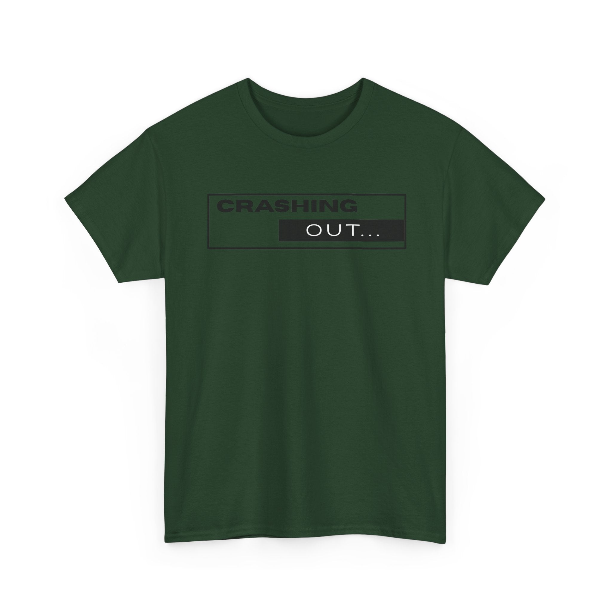 Crashing Out T-Shirt — Minimal Loading Bar Graphic Tee