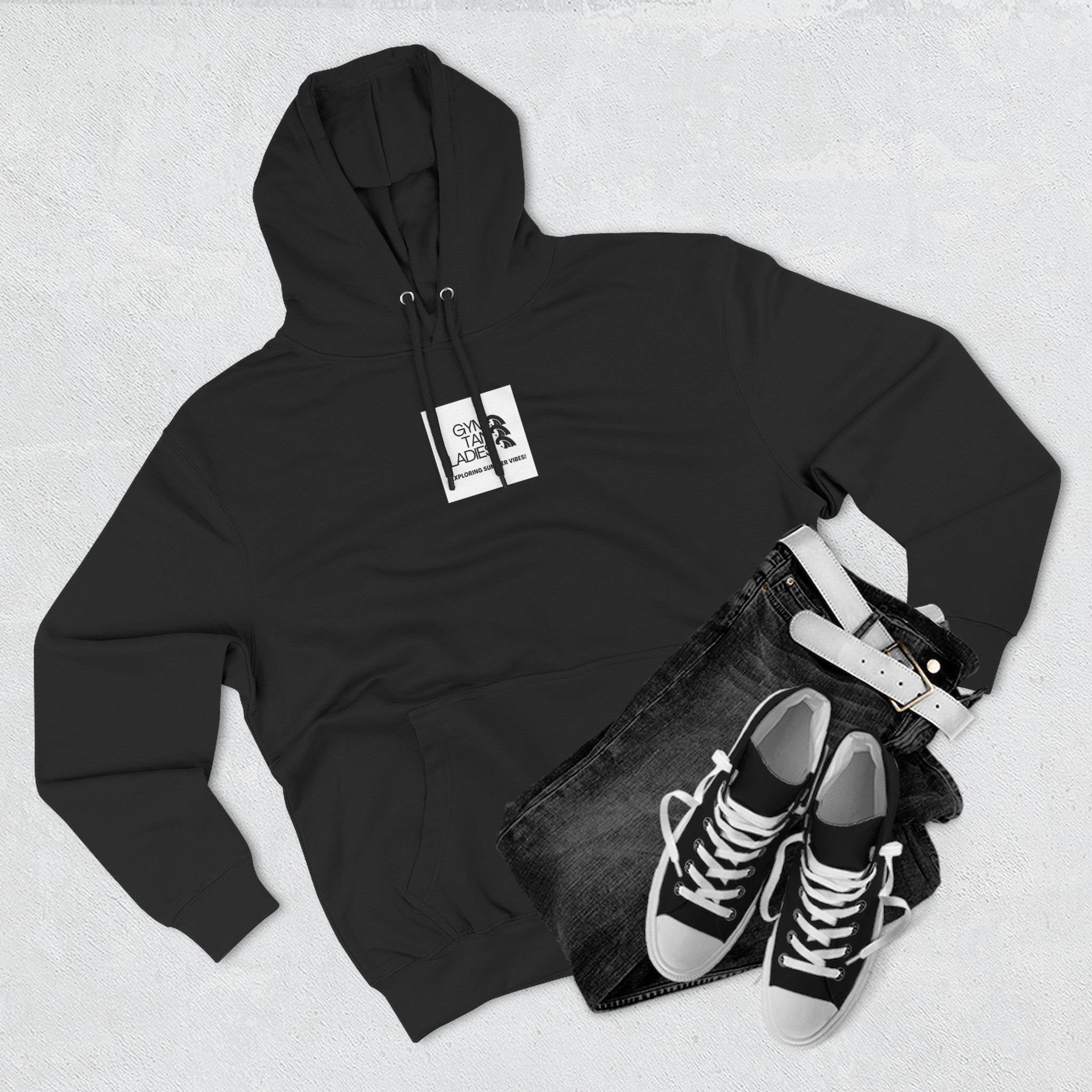 Pulse Fitne55 Gym Tan Ladies Hoodie — 'Exploring Summer Vibes' Graphic Pullover