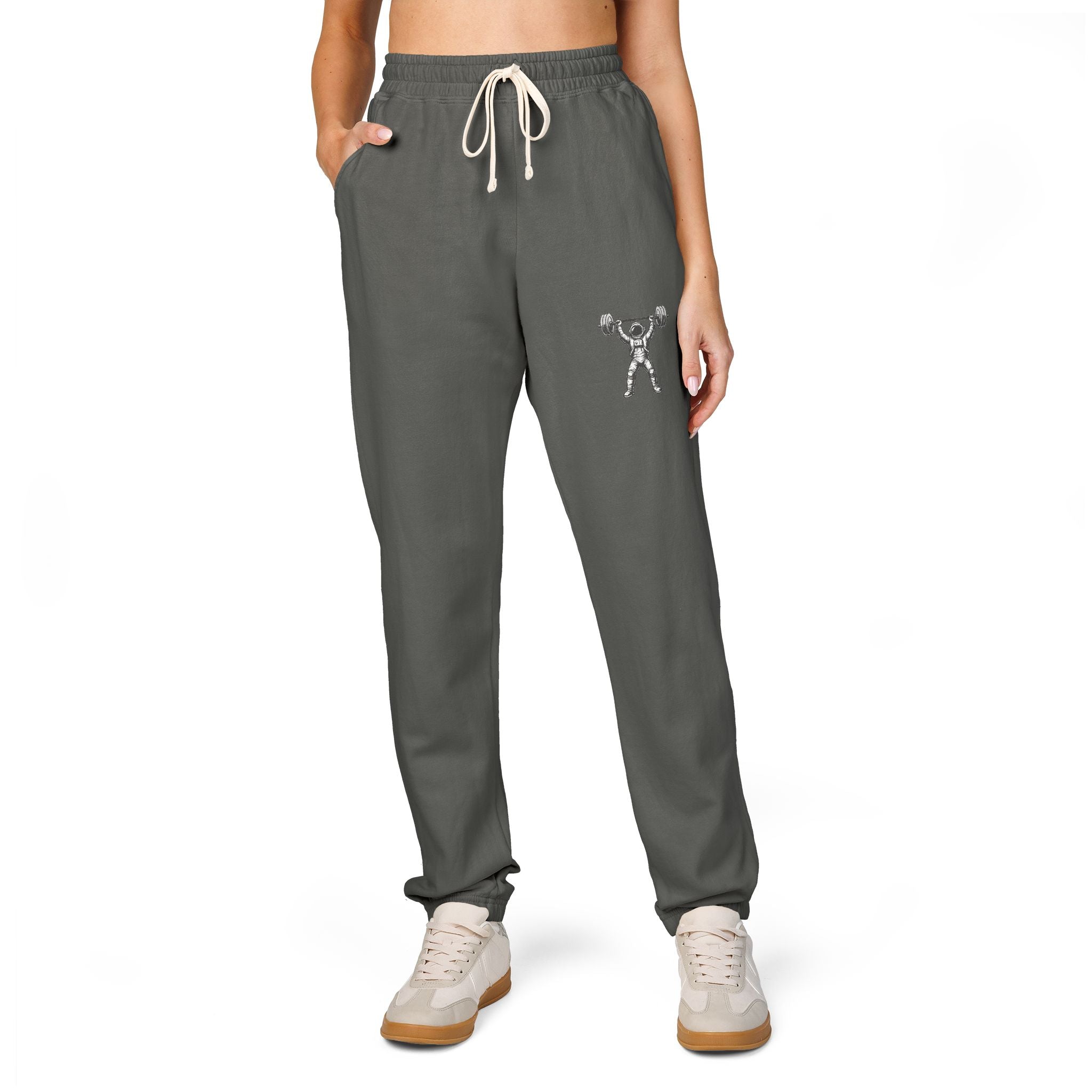 Skull Crossbones Joggers – Garment-Dyed Fleece Sweatpants