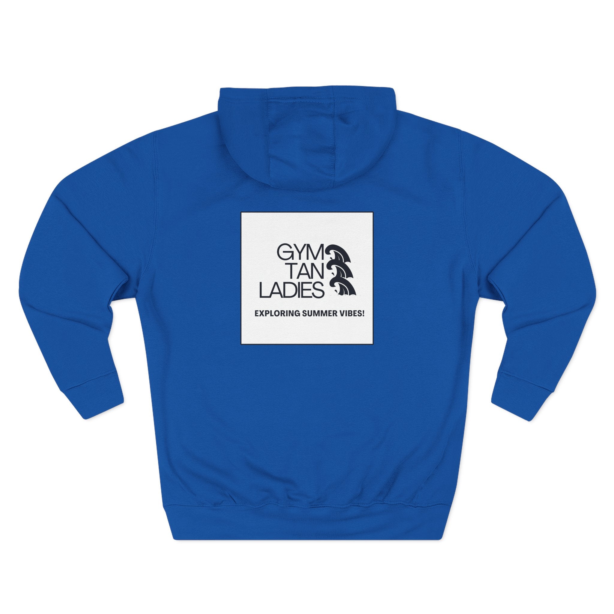 Pulse Fitne55 Gym Tan Ladies Hoodie — 'Exploring Summer Vibes' Graphic Pullover