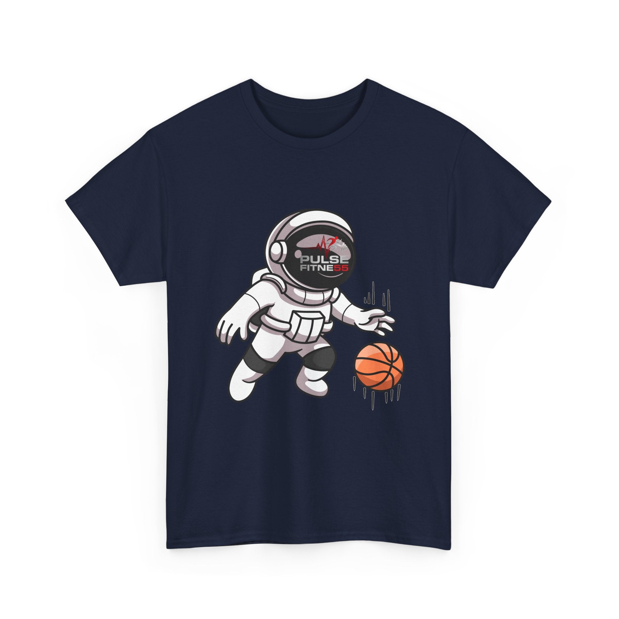 Pulse Fitne55 graphic heavy Cotton Tee - astronaut basketball