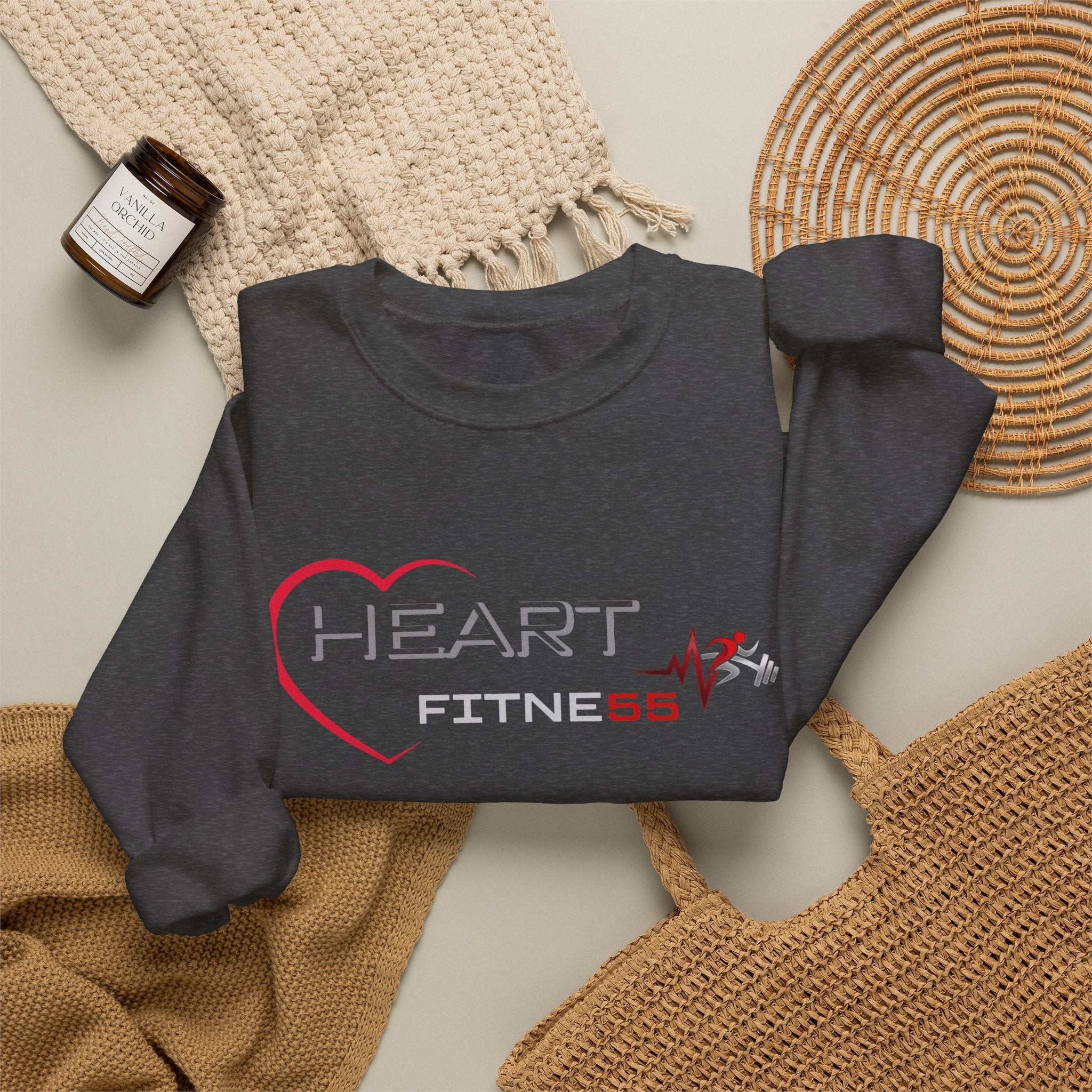Pulse Fitne55 Women's (Heart Fitne55) Heavy Blend™ Crewneck Sweatshirt