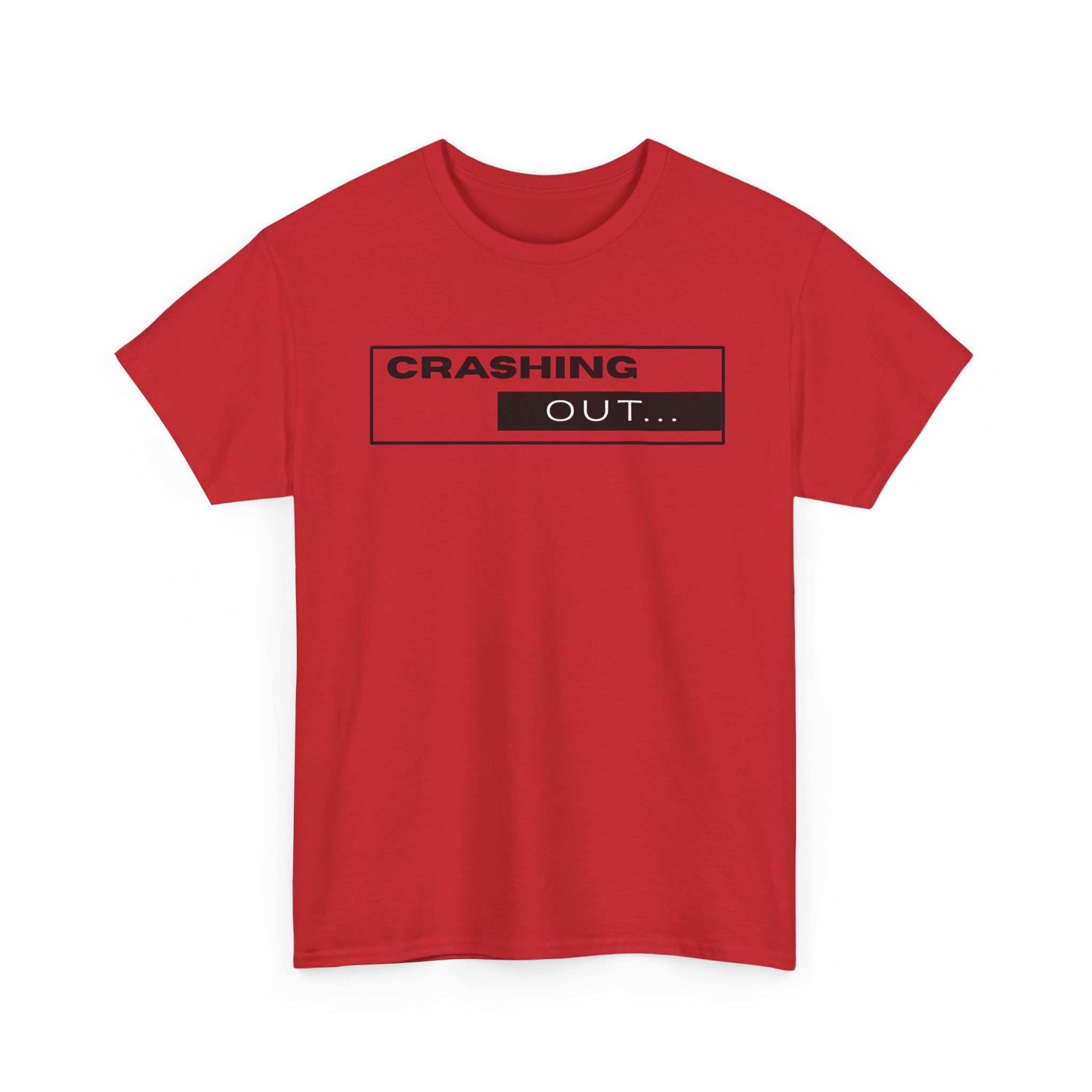 Crashing Out T-Shirt — Minimal Loading Bar Graphic Tee