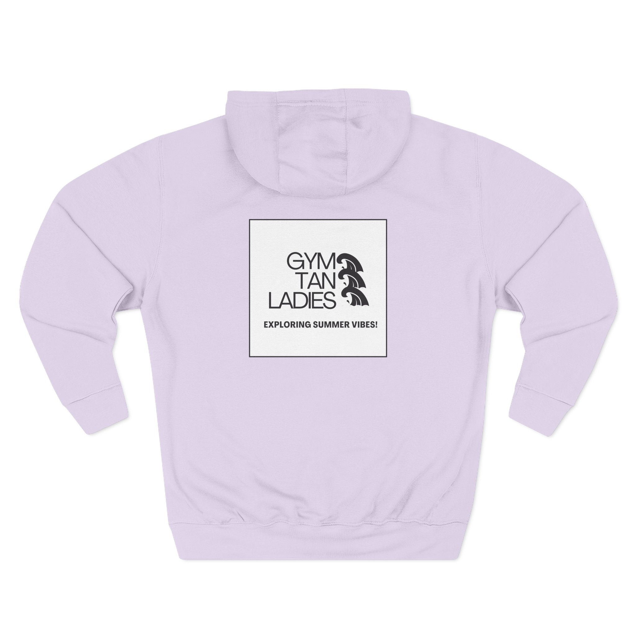 Pulse Fitne55 Gym Tan Ladies Hoodie — 'Exploring Summer Vibes' Graphic Pullover