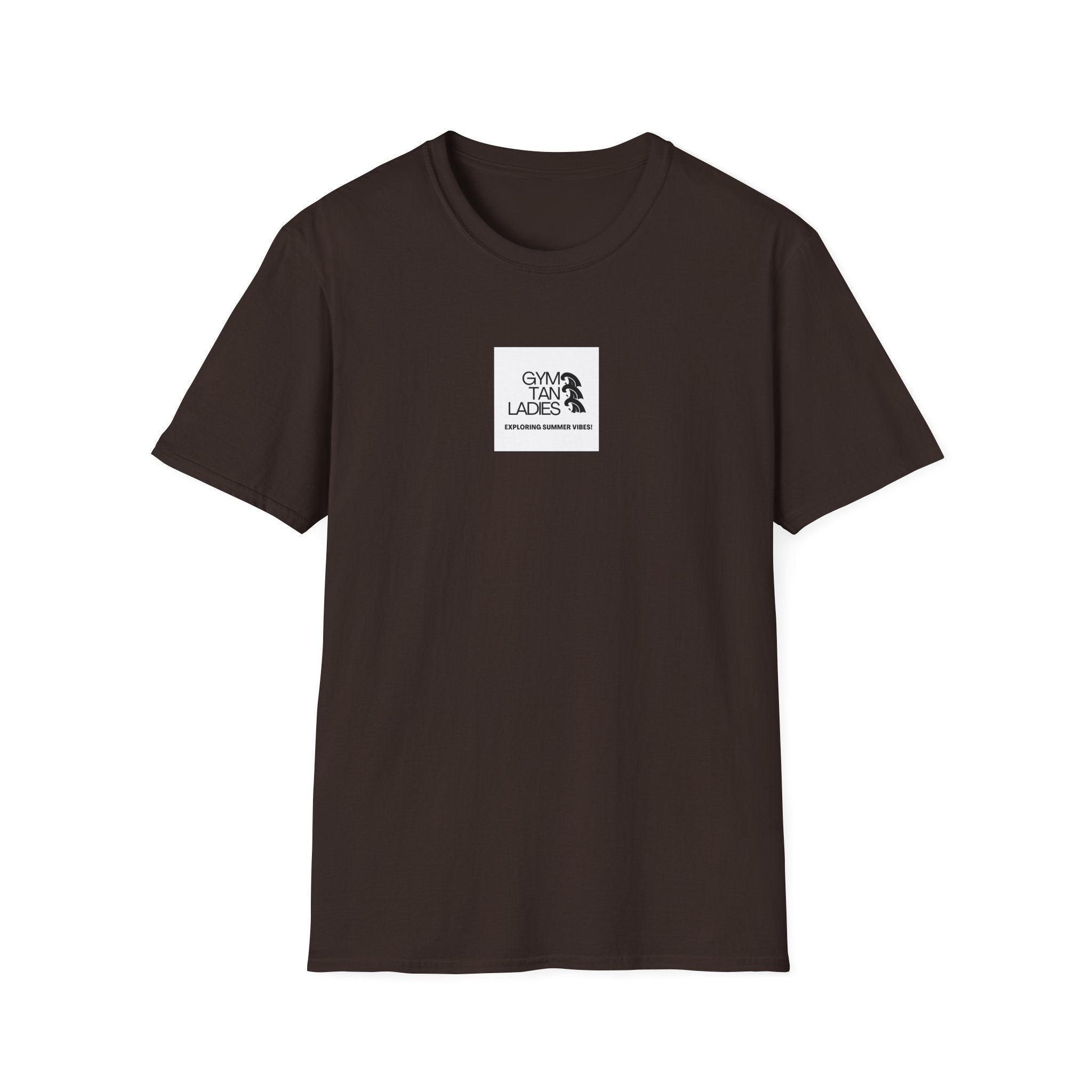Pulse Fitne55 Gym Tan T-Shirt — Minimal Beachy Summer Graphic Tee
