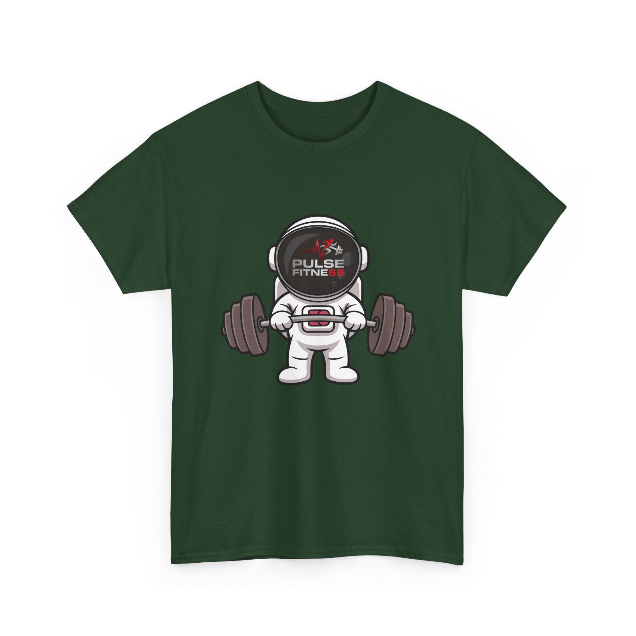 Copy of Pulse Fitne55 graphic heavy Cotton Tee - astronaut weights