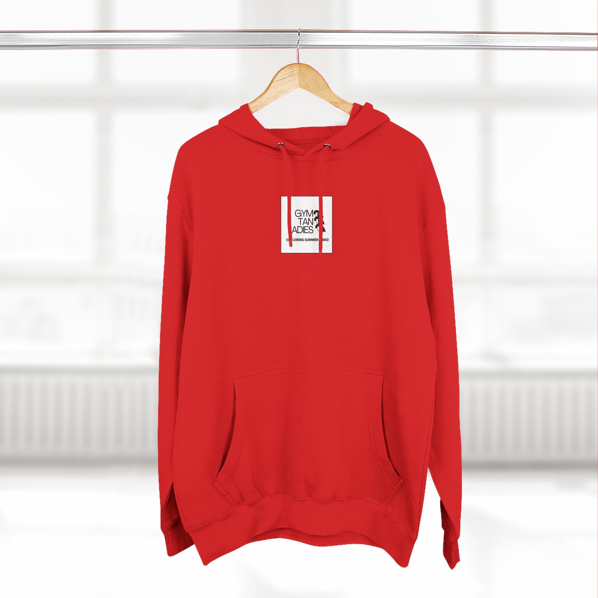 Pulse Fitne55 Gym Tan Ladies Hoodie — 'Exploring Summer Vibes' Graphic Pullover