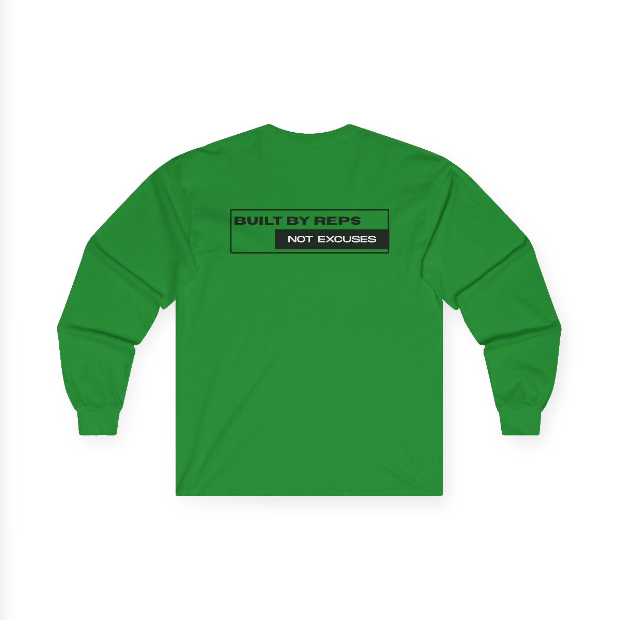 Pulse Fitne55 Mens Built by reps Ultra Cotton Long Sleeve Tee