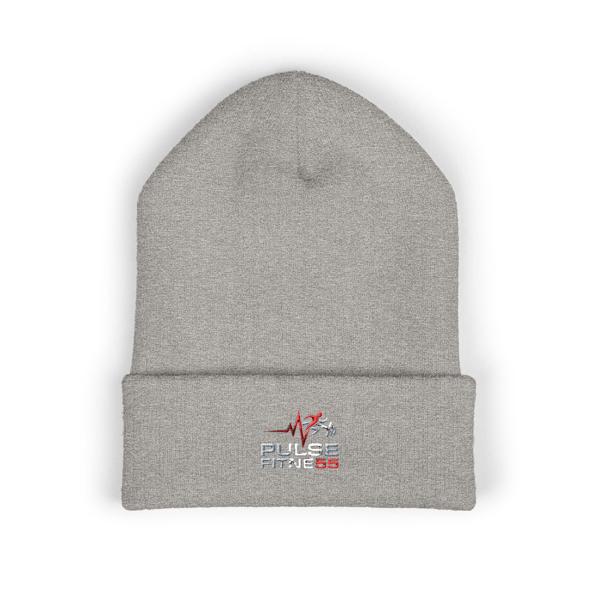 EMT Pulse Fitne55beat Embroidered Beanie - Classic Cuffed Knit Hat for First Responders