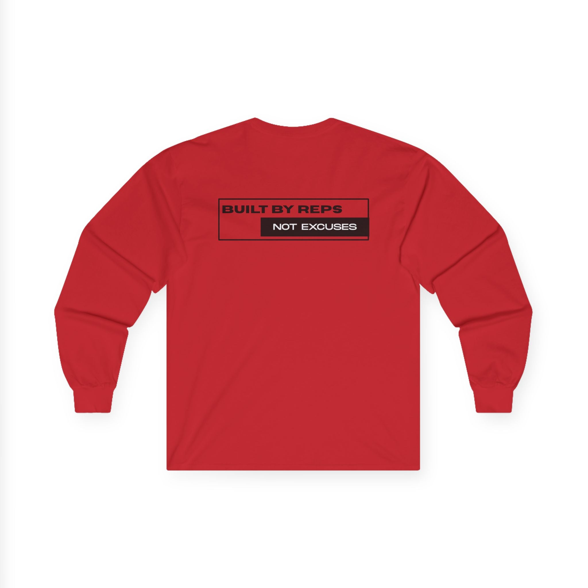 Pulse Fitne55 Mens Built by reps Ultra Cotton Long Sleeve Tee