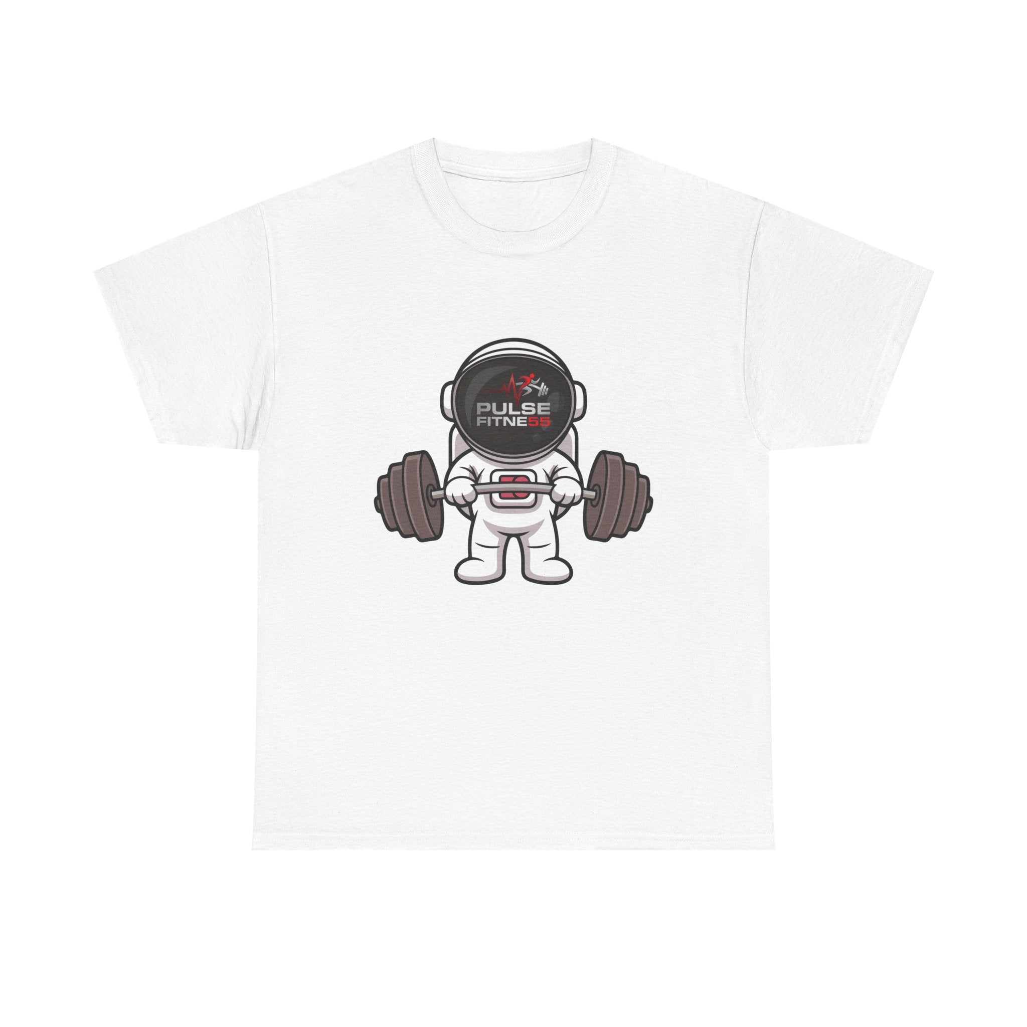 Copy of Pulse Fitne55 graphic heavy Cotton Tee - astronaut weights
