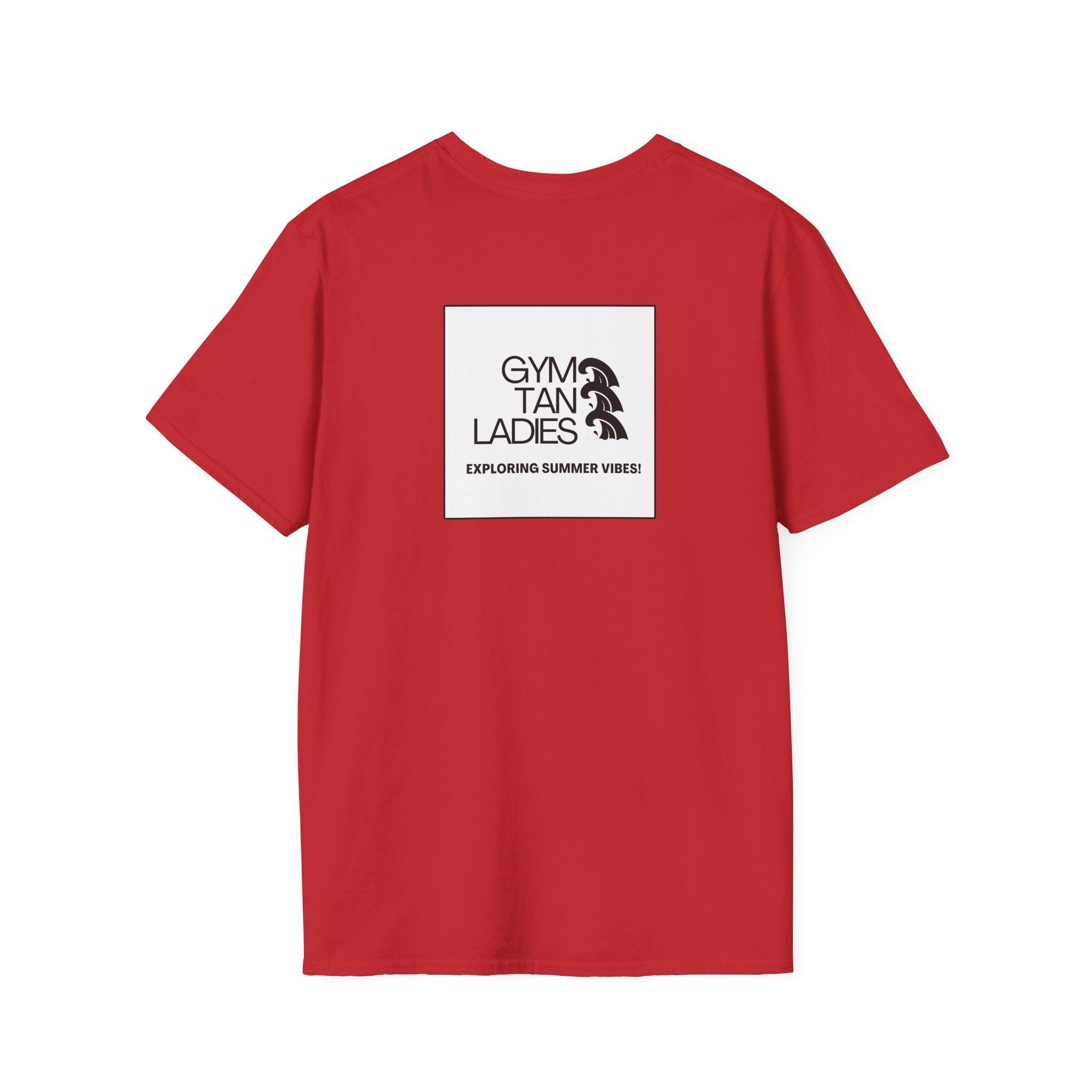 Pulse Fitne55 Gym Tan T-Shirt — Minimal Beachy Summer Graphic Tee