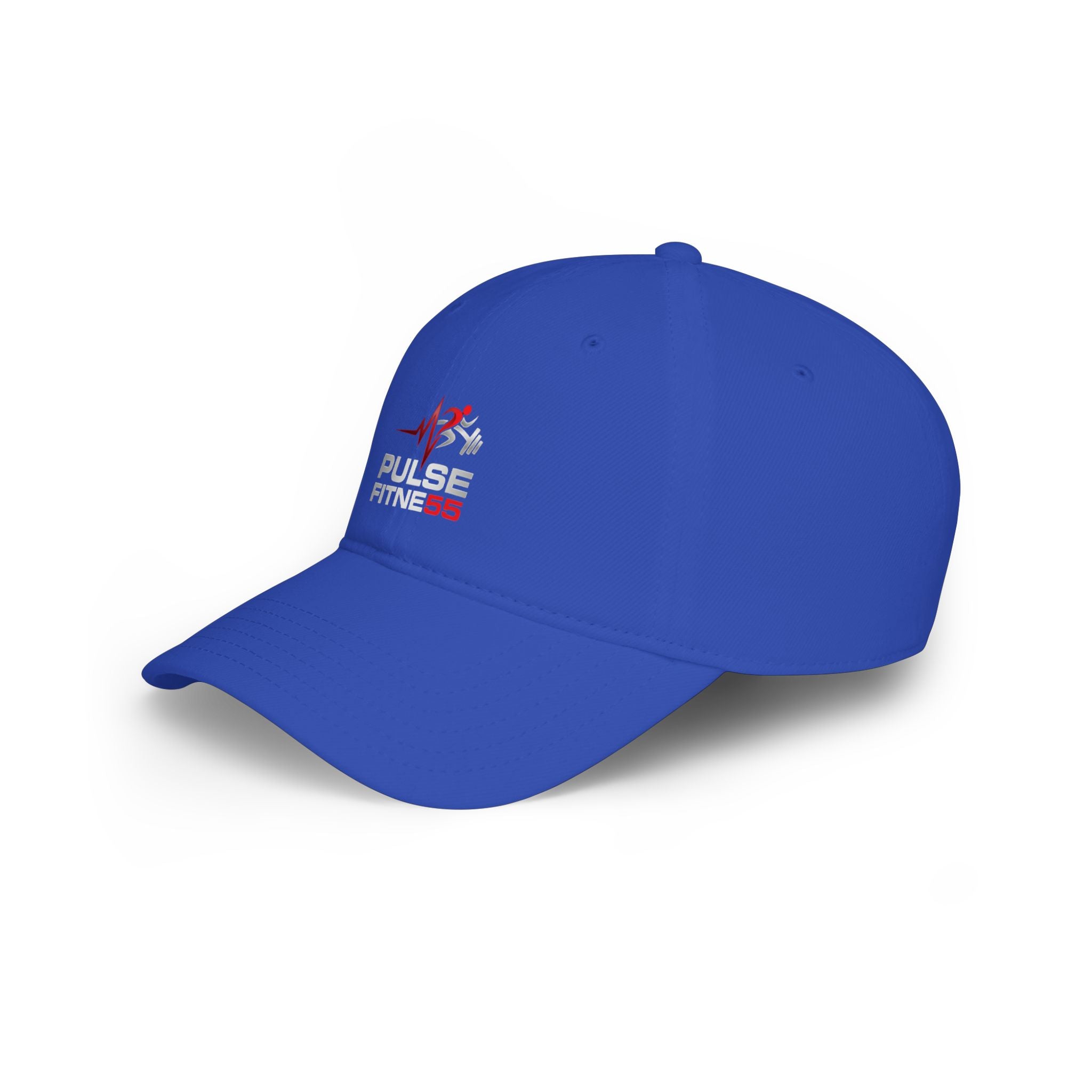 Gorra de béisbol de perfil bajo Pulse Fitness — Gorra de gimnasio bordada