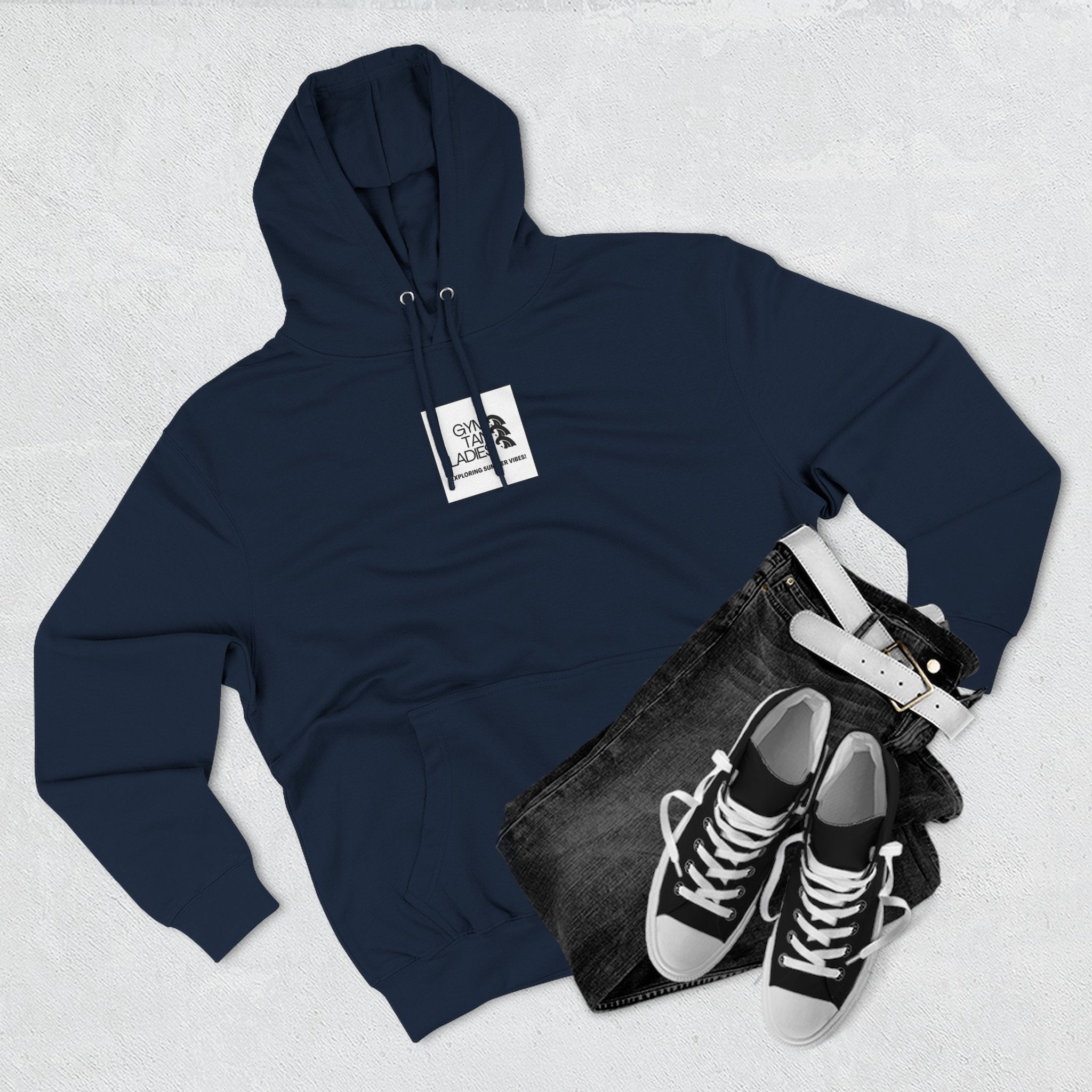 Pulse Fitne55 Gym Tan Ladies Hoodie — 'Exploring Summer Vibes' Graphic Pullover