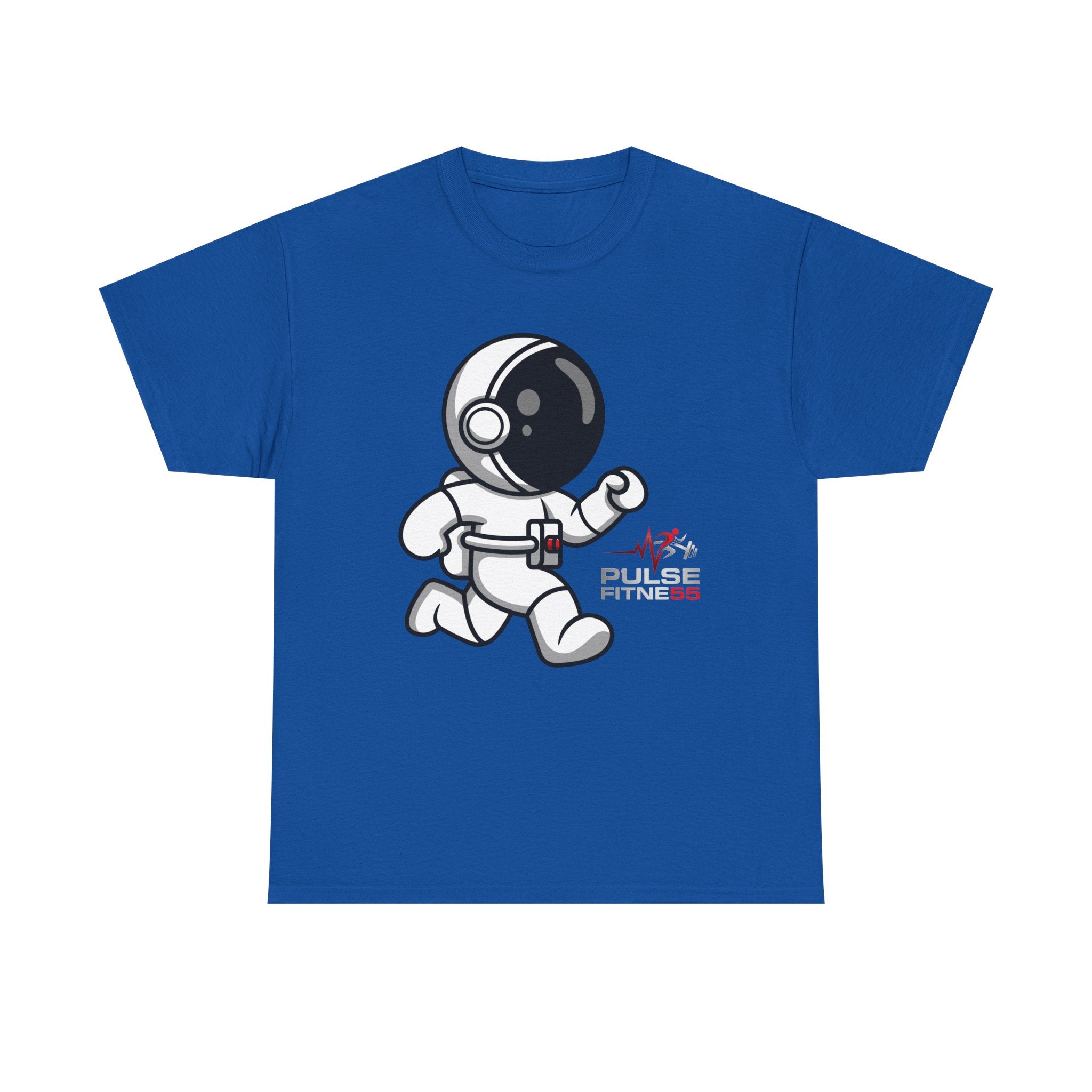 Pulse Fitne55 graphic heavy Cotton Tee - astronaut running