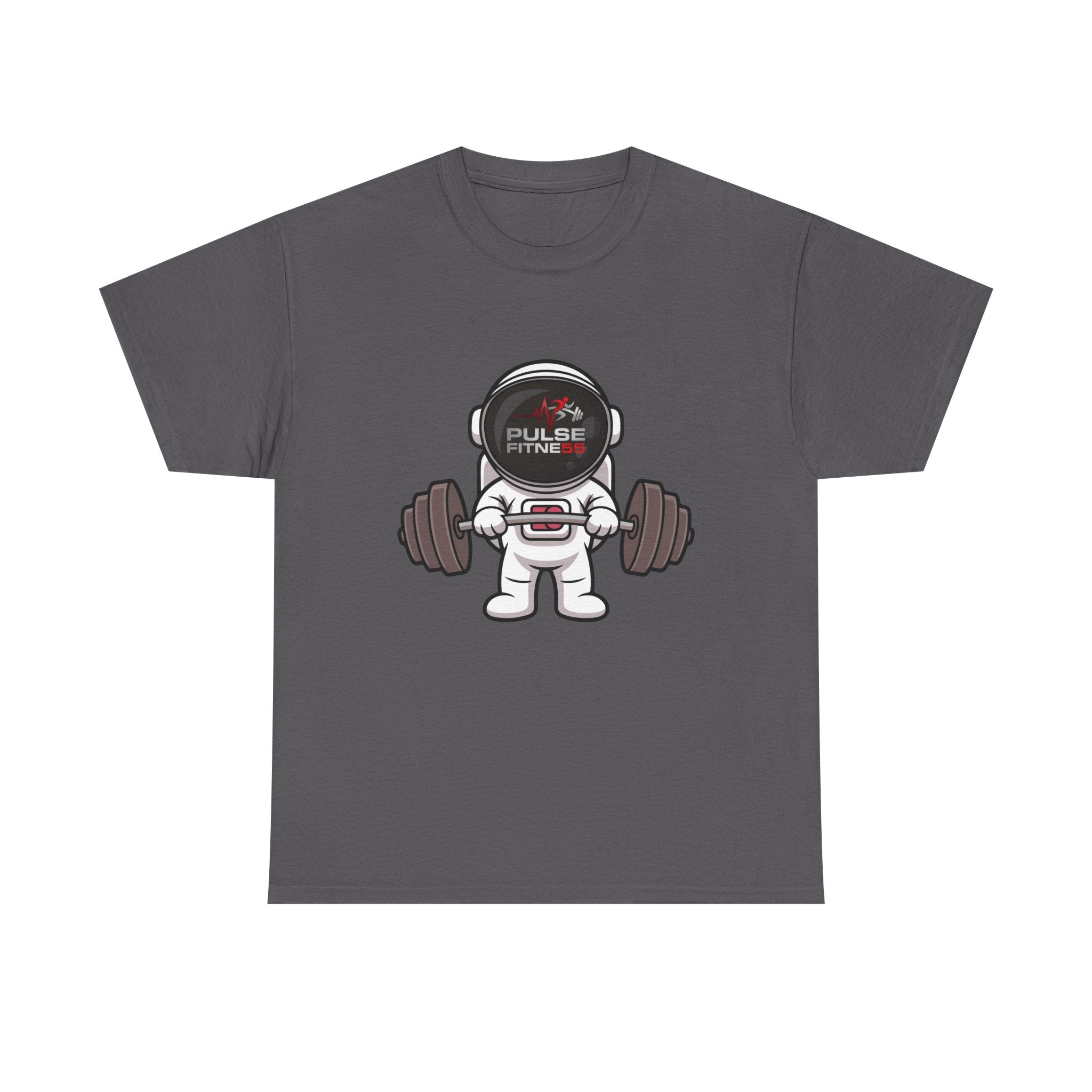 Copy of Pulse Fitne55 graphic heavy Cotton Tee - astronaut weights