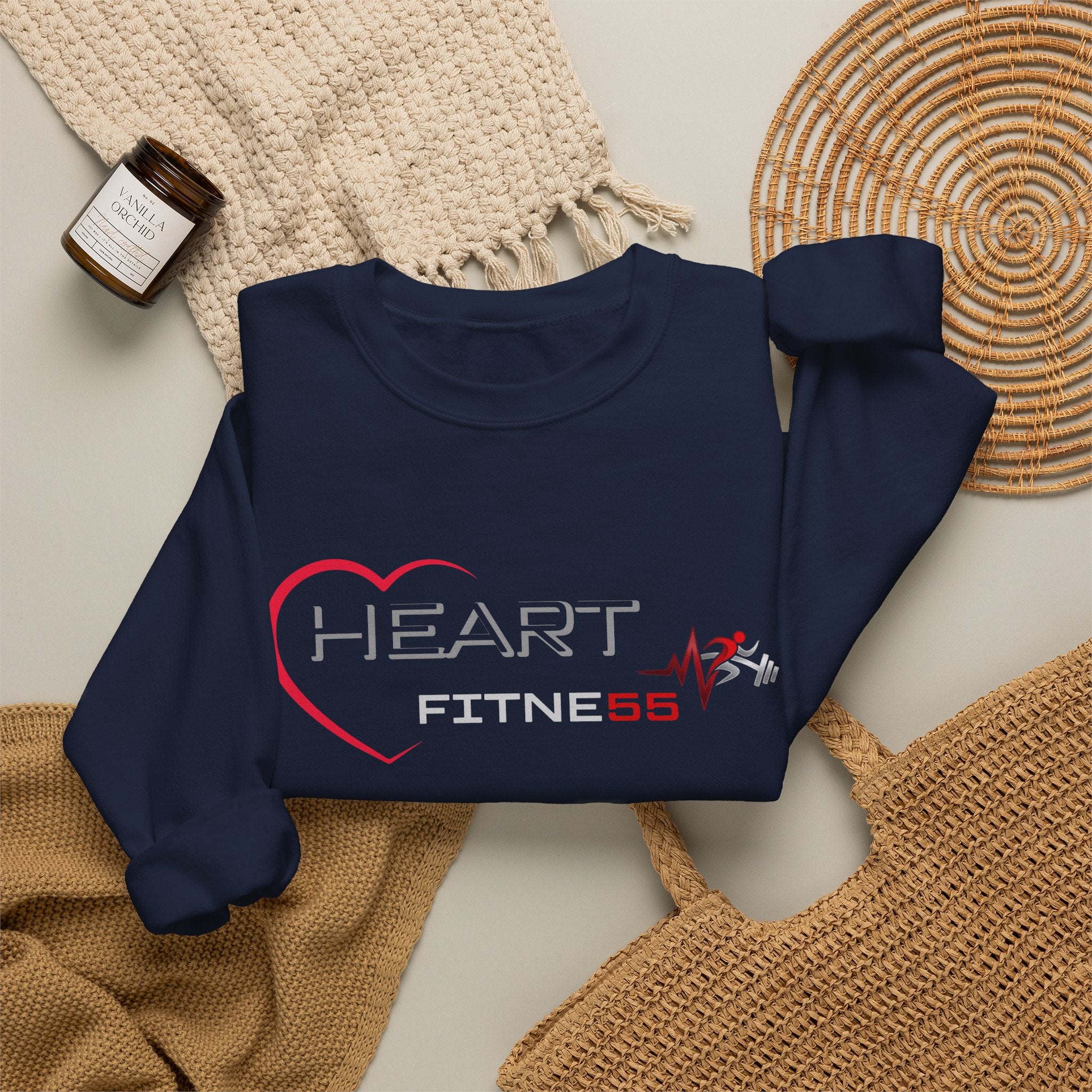 Pulse Fitne55 Women's (Heart Fitne55) Heavy Blend™ Crewneck Sweatshirt