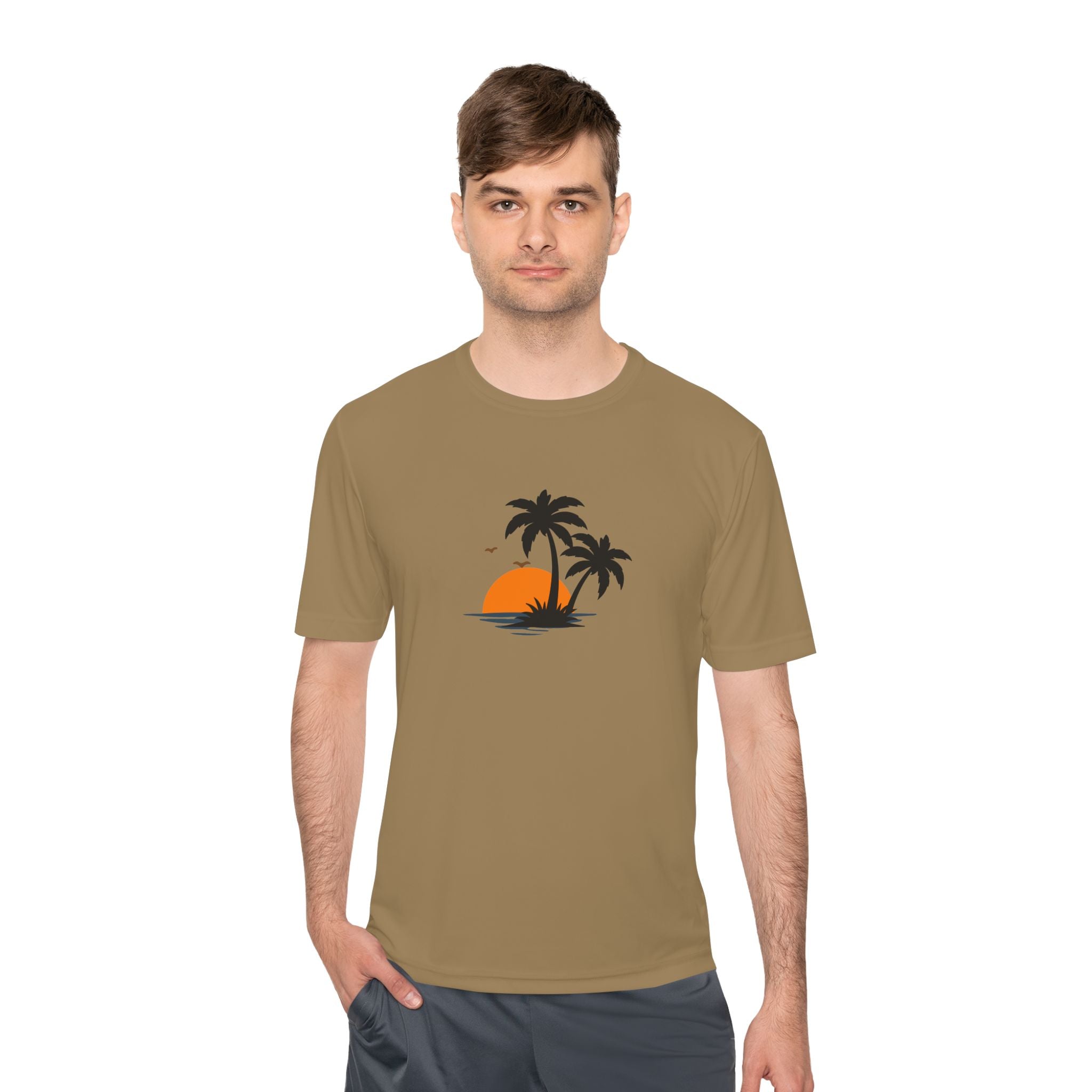 Summer Vibes Palm Tee — "Exploring Summer Vibes" Moisture-Wicking Shirt