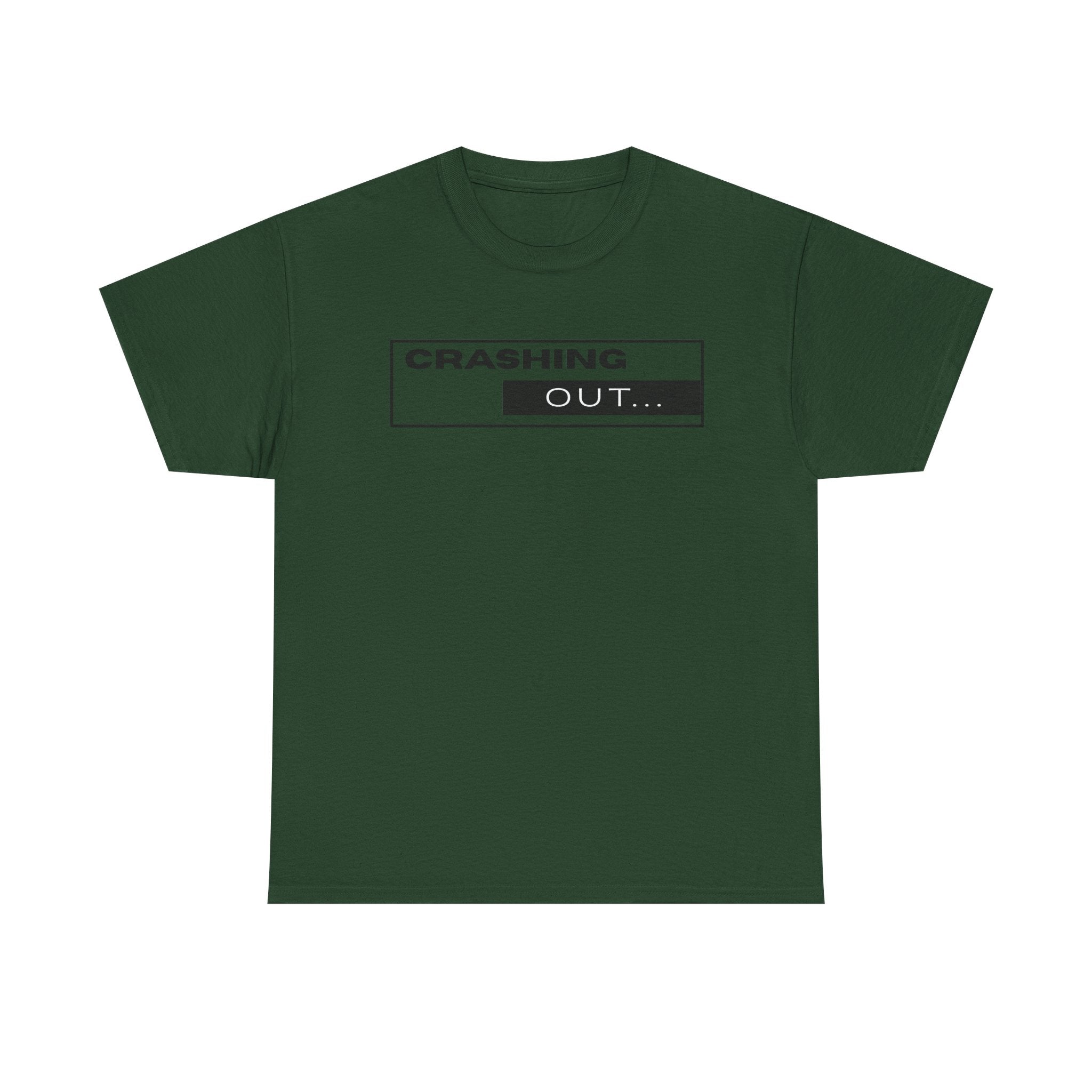 Crashing Out T-Shirt — Minimal Loading Bar Graphic Tee