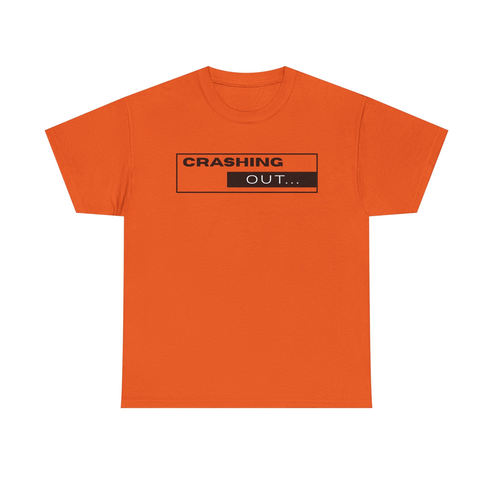 Crashing Out T-Shirt — Minimal Loading Bar Graphic Tee