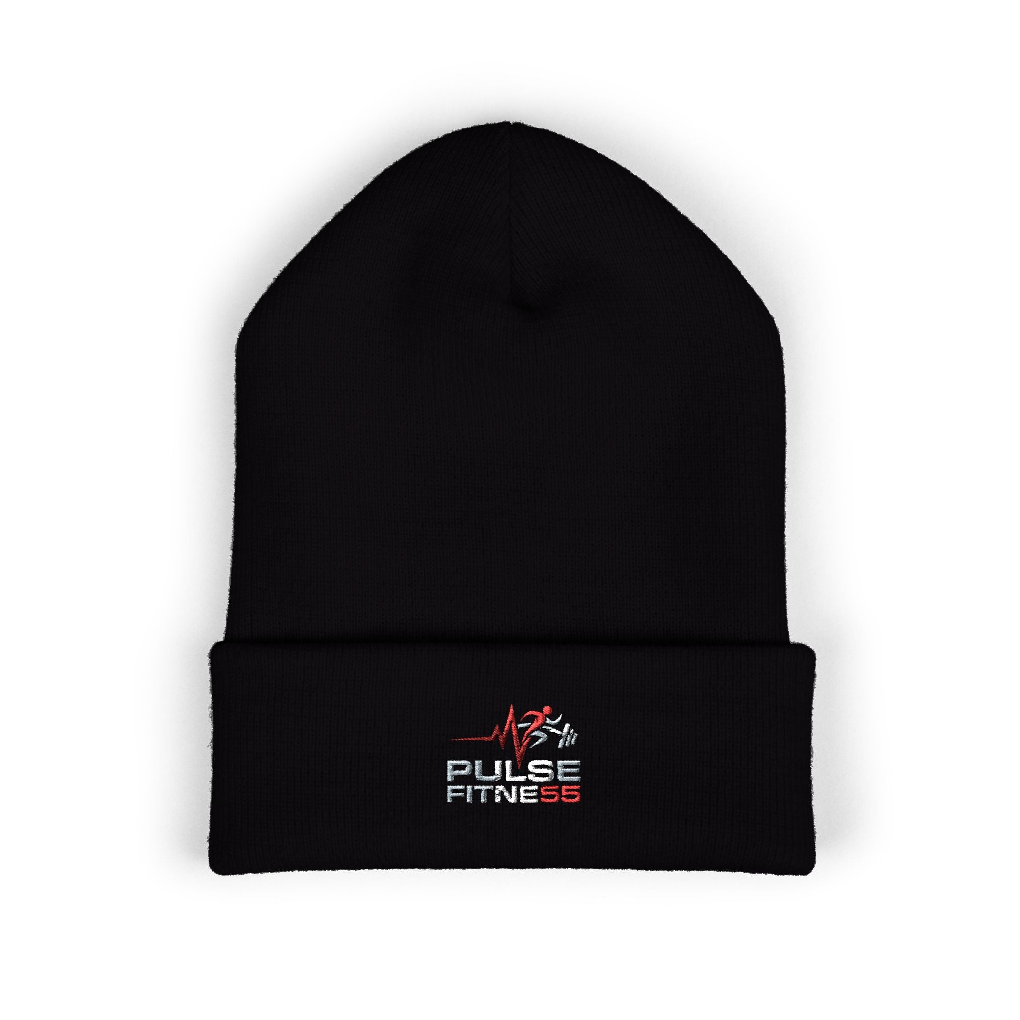 EMT Pulse Fitne55beat Embroidered Beanie - Classic Cuffed Knit Hat for First Responders