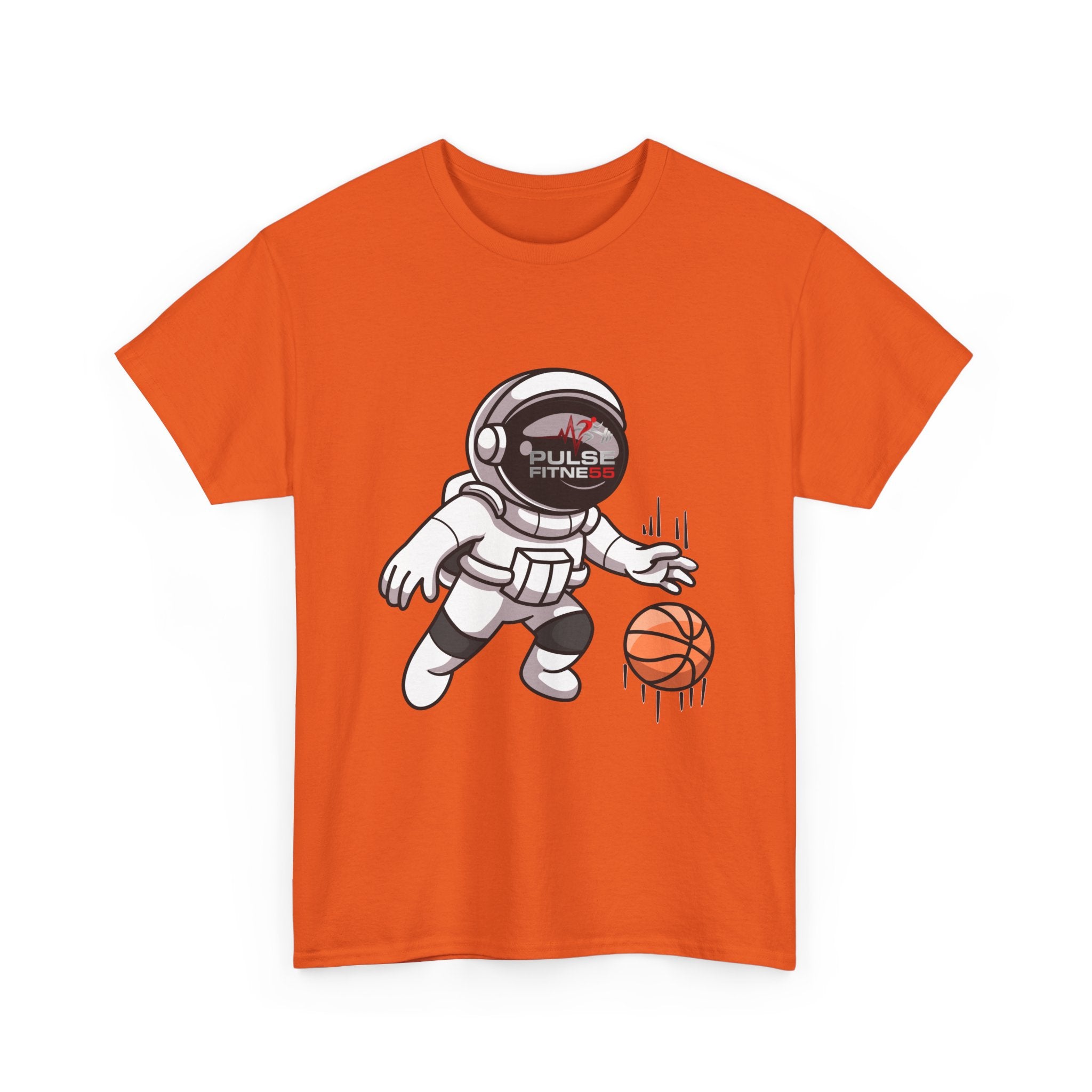 Pulse Fitne55 graphic heavy Cotton Tee - astronaut basketball