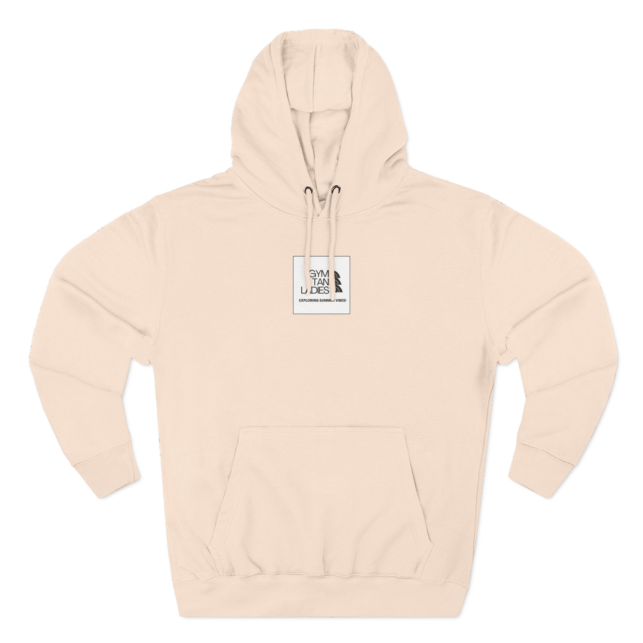 Pulse Fitne55 Gym Tan Ladies Hoodie — 'Exploring Summer Vibes' Graphic Pullover