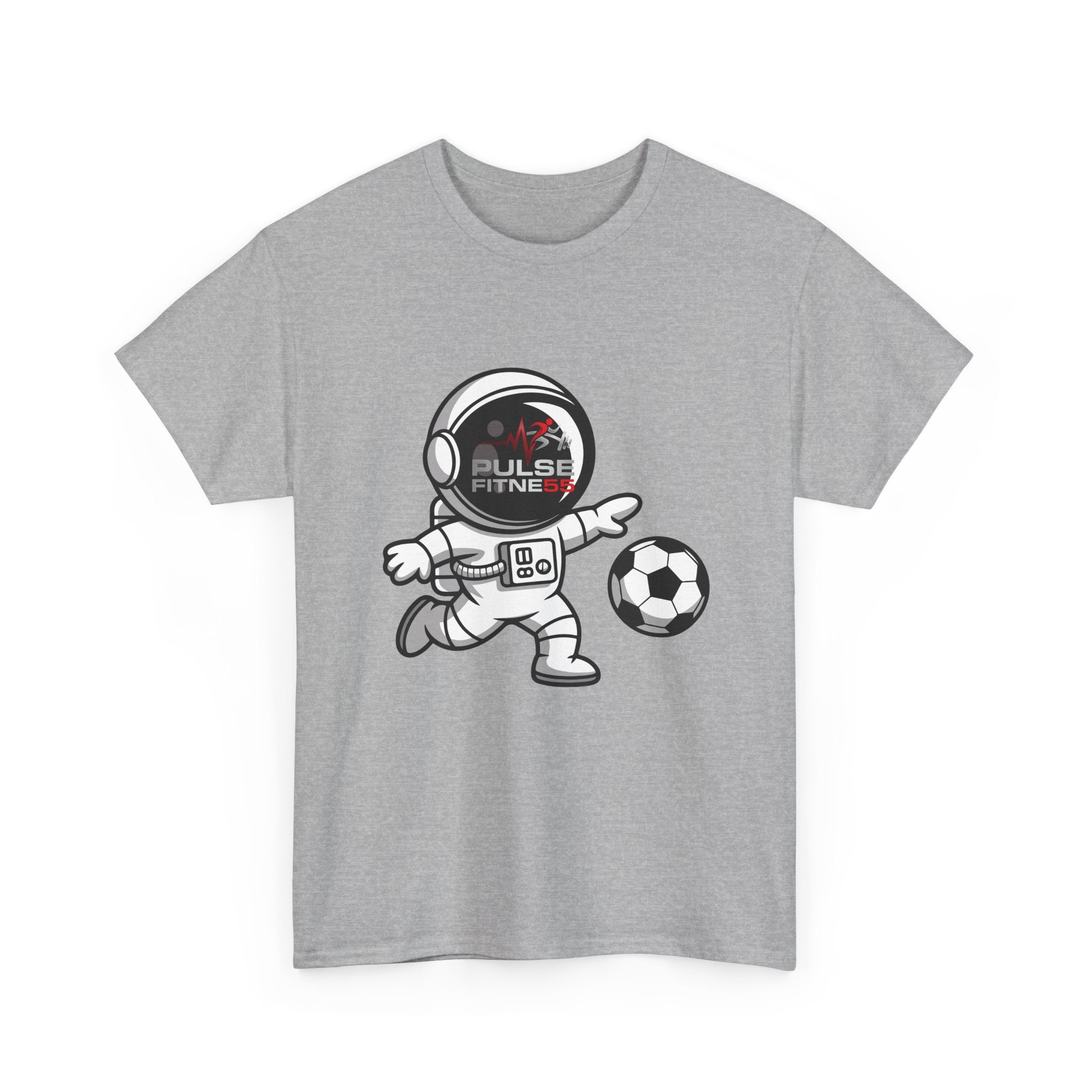 Pulse Fitne55 graphic heavy Cotton Tee - astronaut soccer