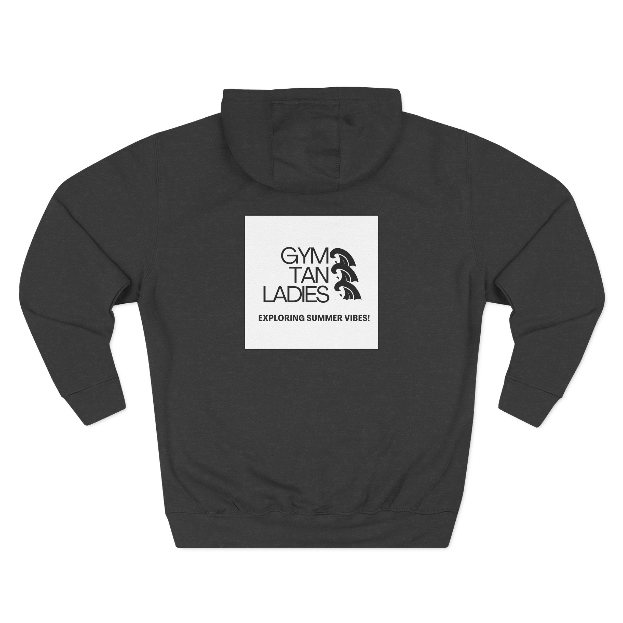 Pulse Fitne55 Gym Tan Ladies Hoodie — 'Exploring Summer Vibes' Graphic Pullover