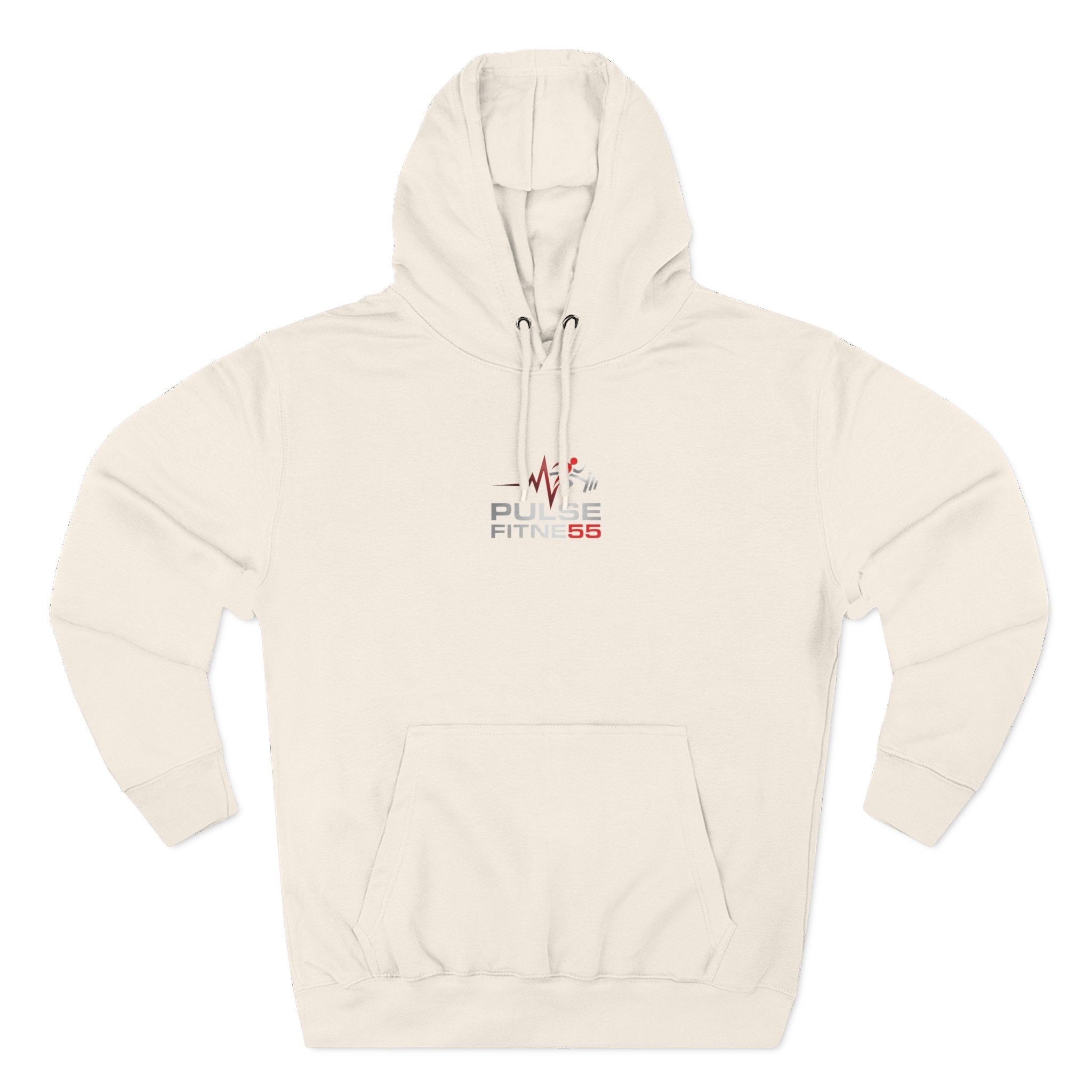 Fitness Pulse Hoodie — 'Pulse Fitness 55' Motivational Gym Sweatshirt