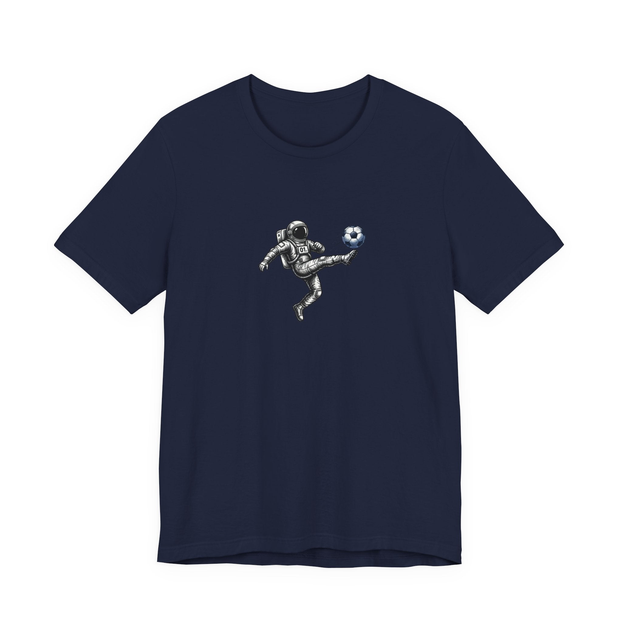 Soccer Astronaut Tee — Pulse Fitne55 Logo Back