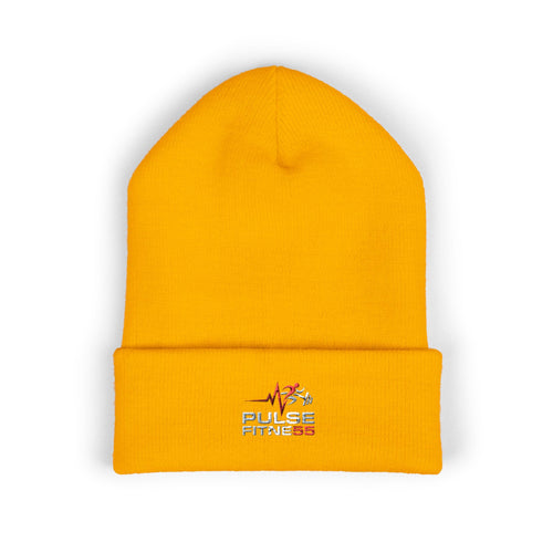 EMT Pulse Fitne55beat Embroidered Beanie - Classic Cuffed Knit Hat for First Responders