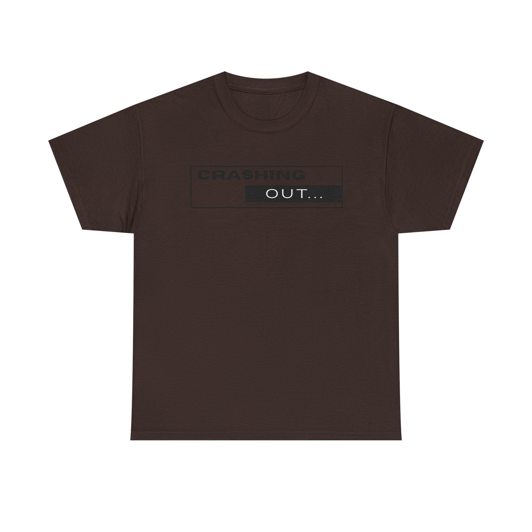 Crashing Out T-Shirt — Minimal Loading Bar Graphic Tee