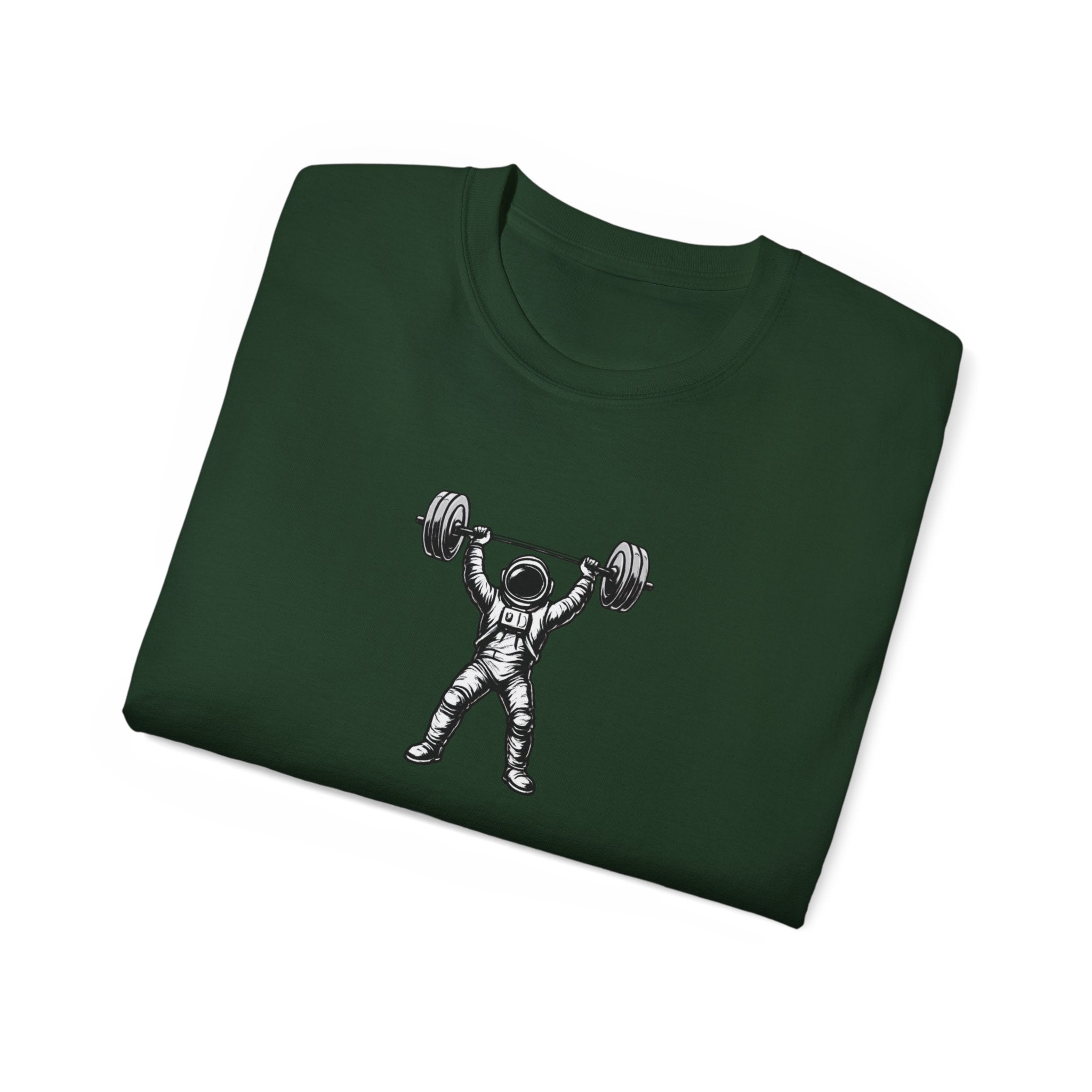 Camiseta de fitness — Camiseta de tirantes Pulse Fitness con gráfico de astronauta levantando pesas