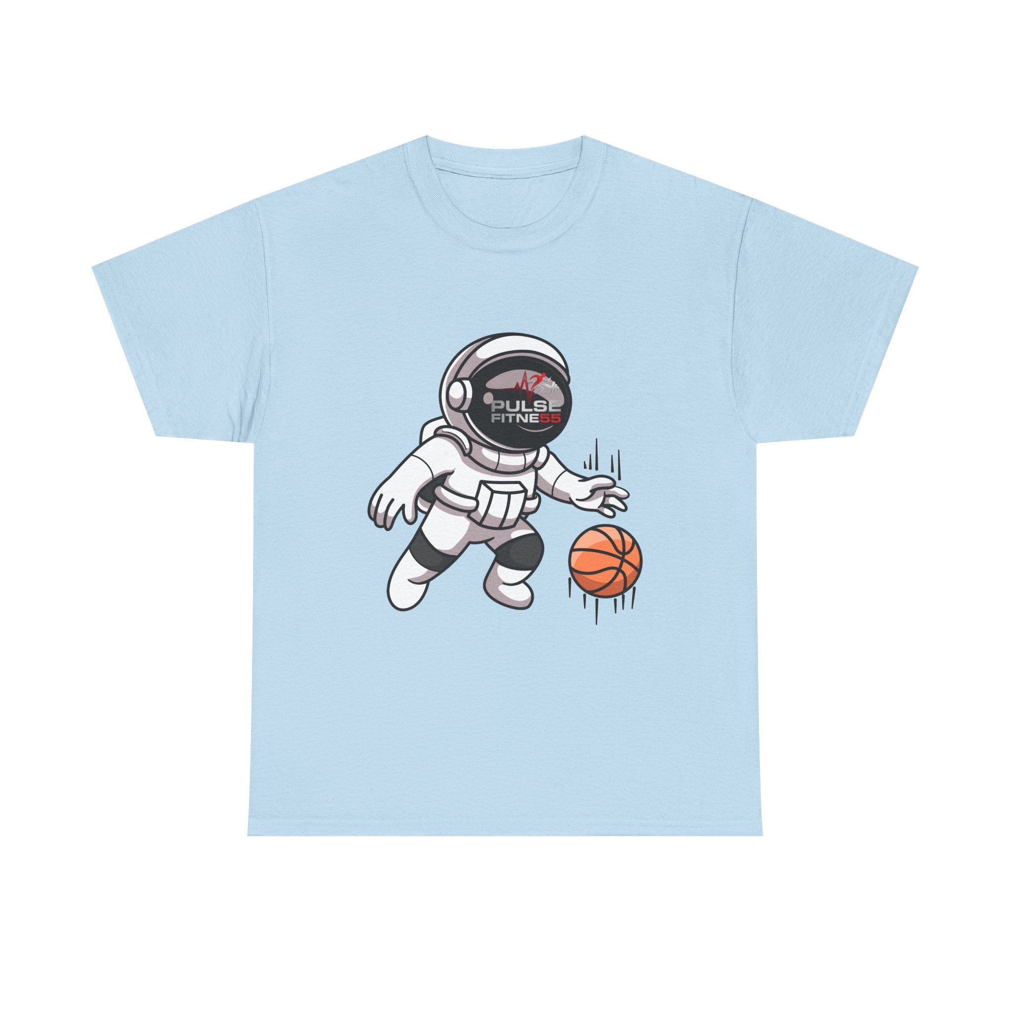 Pulse Fitne55 graphic heavy Cotton Tee - astronaut basketball