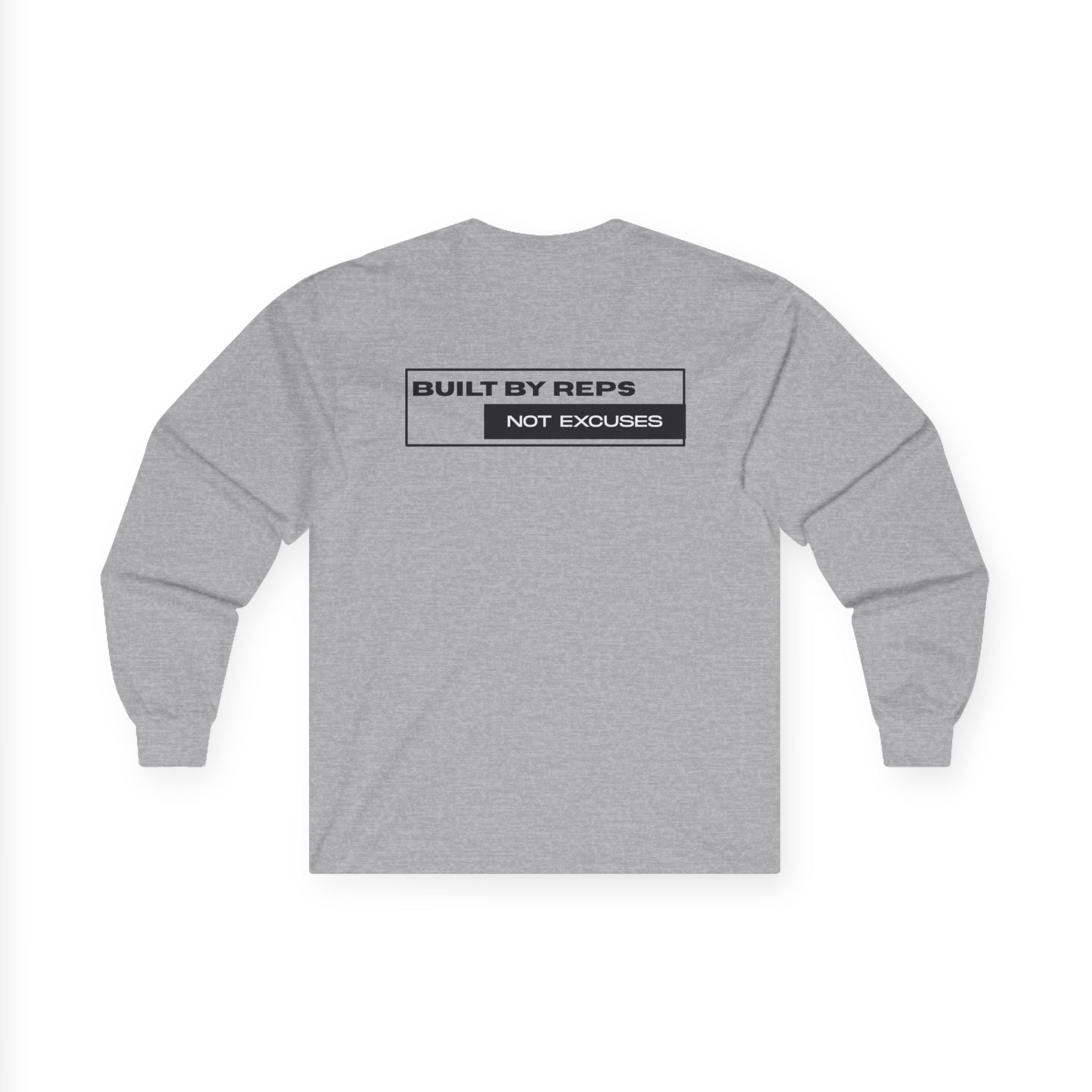 Pulse Fitne55 Mens Built by reps Ultra Cotton Long Sleeve Tee