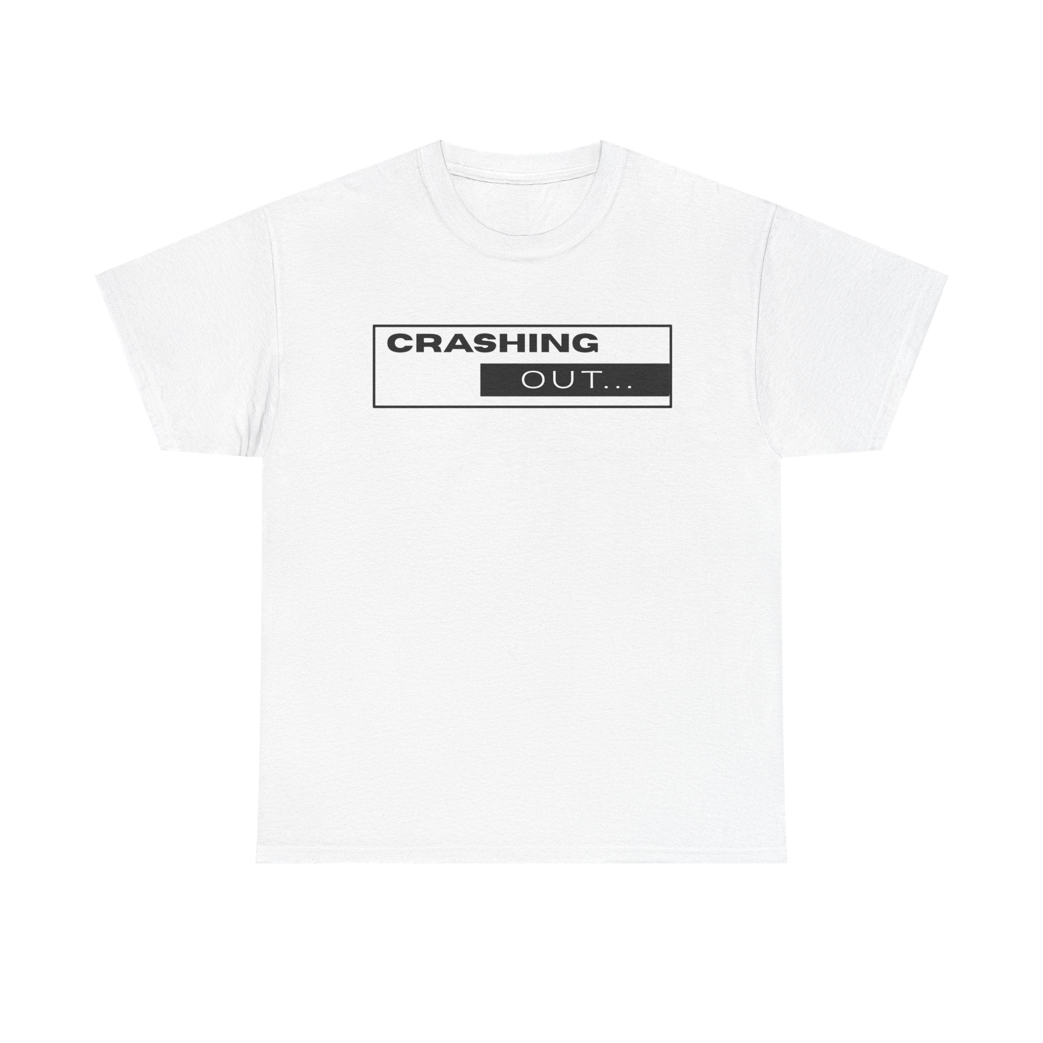 Crashing Out T-Shirt — Minimal Loading Bar Graphic Tee