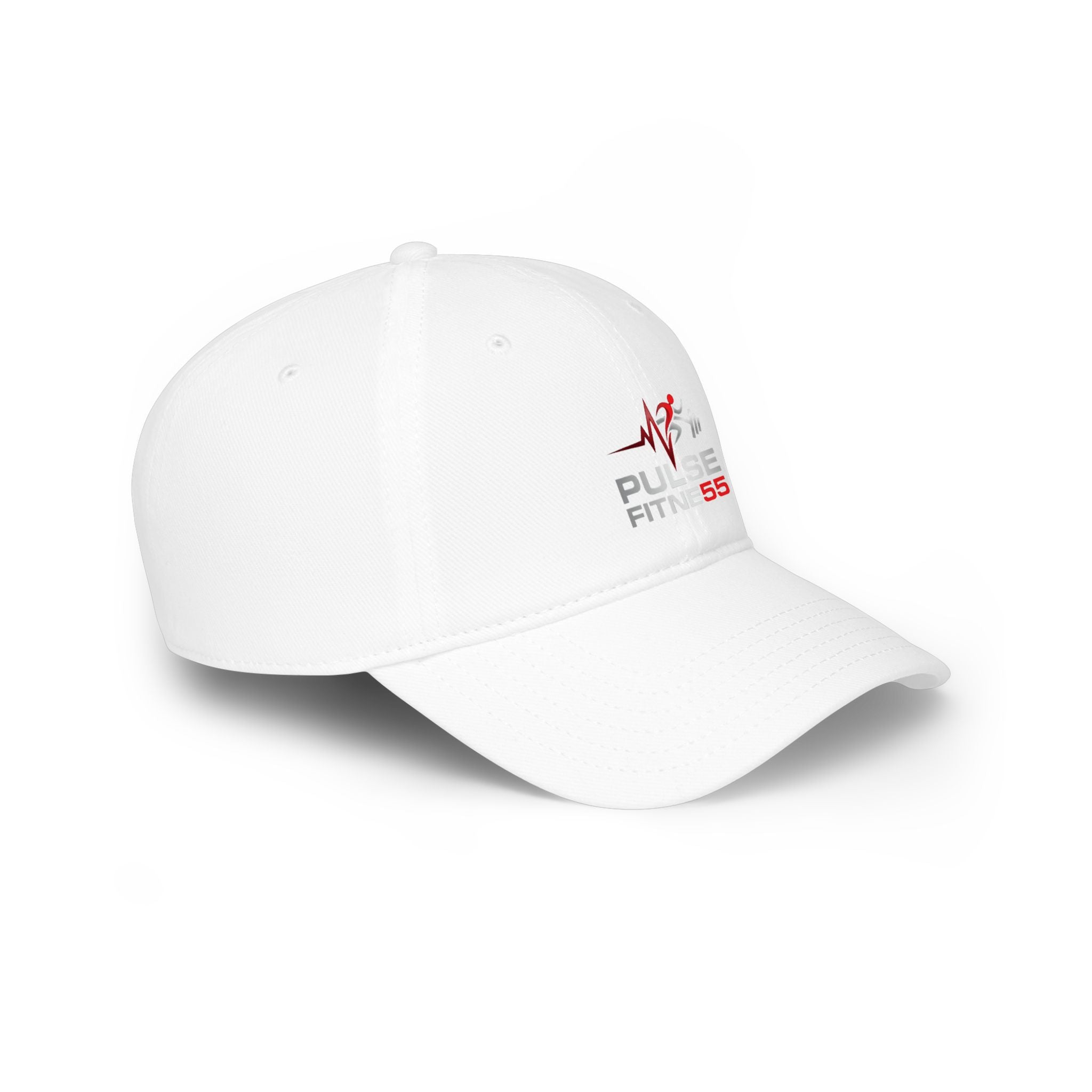 Gorra de béisbol de perfil bajo Pulse Fitness — Gorra de gimnasio bordada