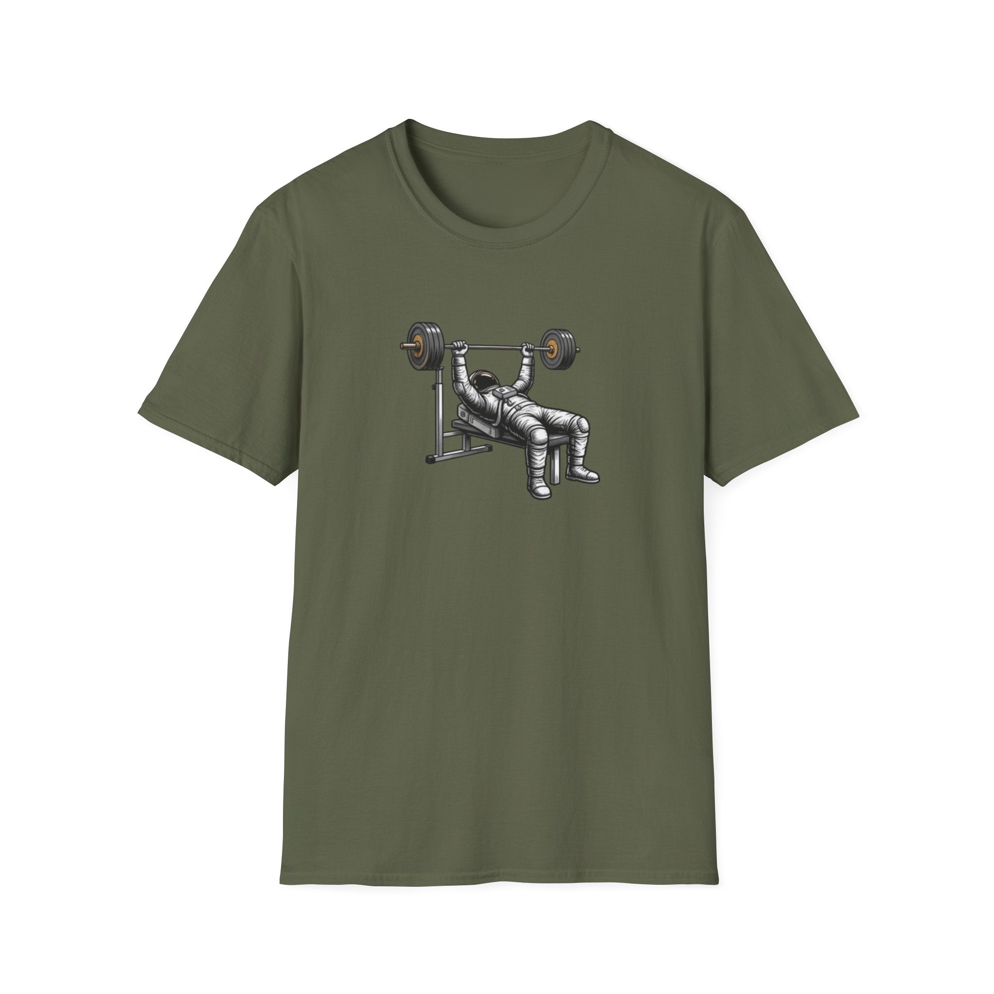 Bench Press Gym T-Shirt — Pulse Fitne55 Logo Workout Tee