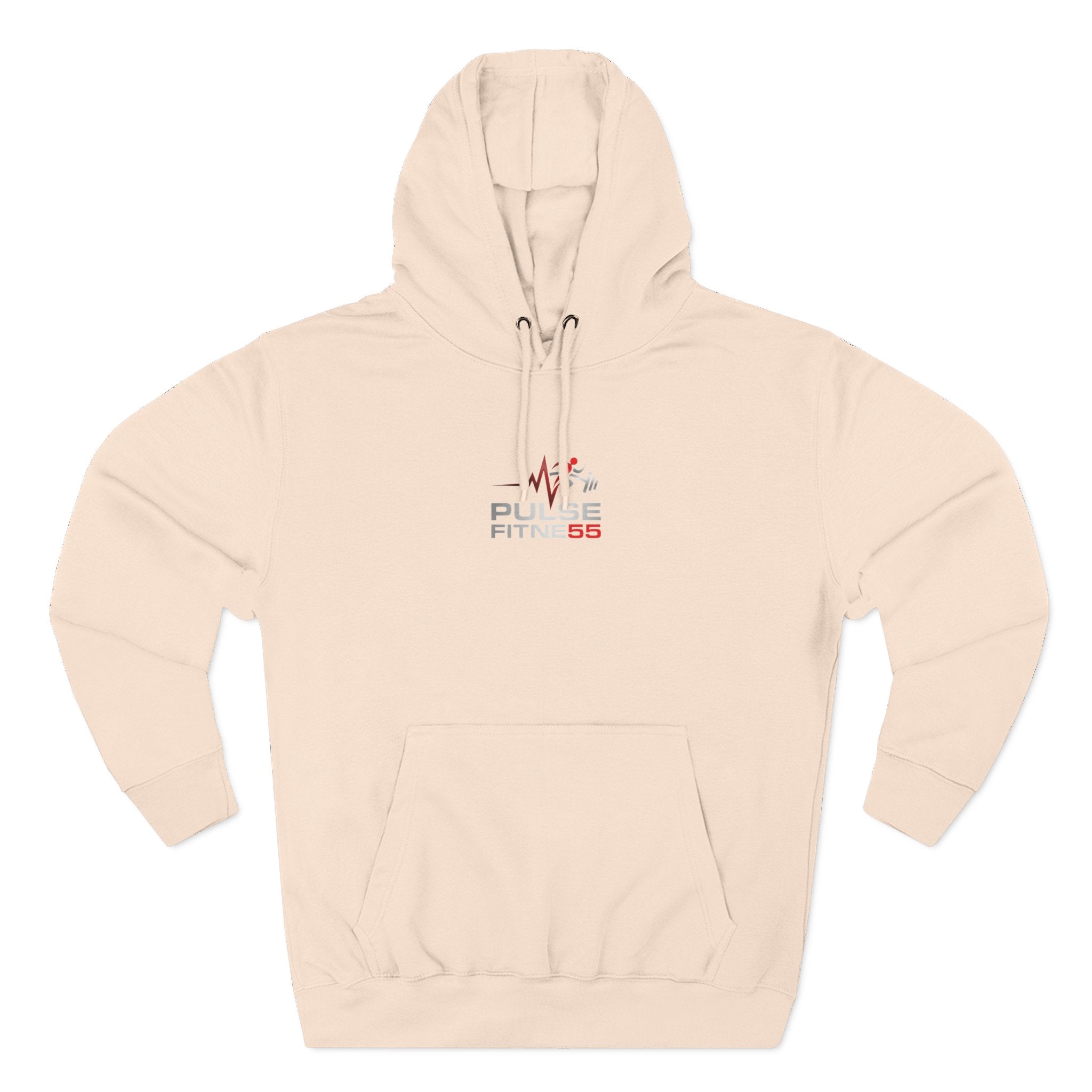 Fitness Pulse Hoodie — 'Pulse Fitness 55' Motivational Gym Sweatshirt