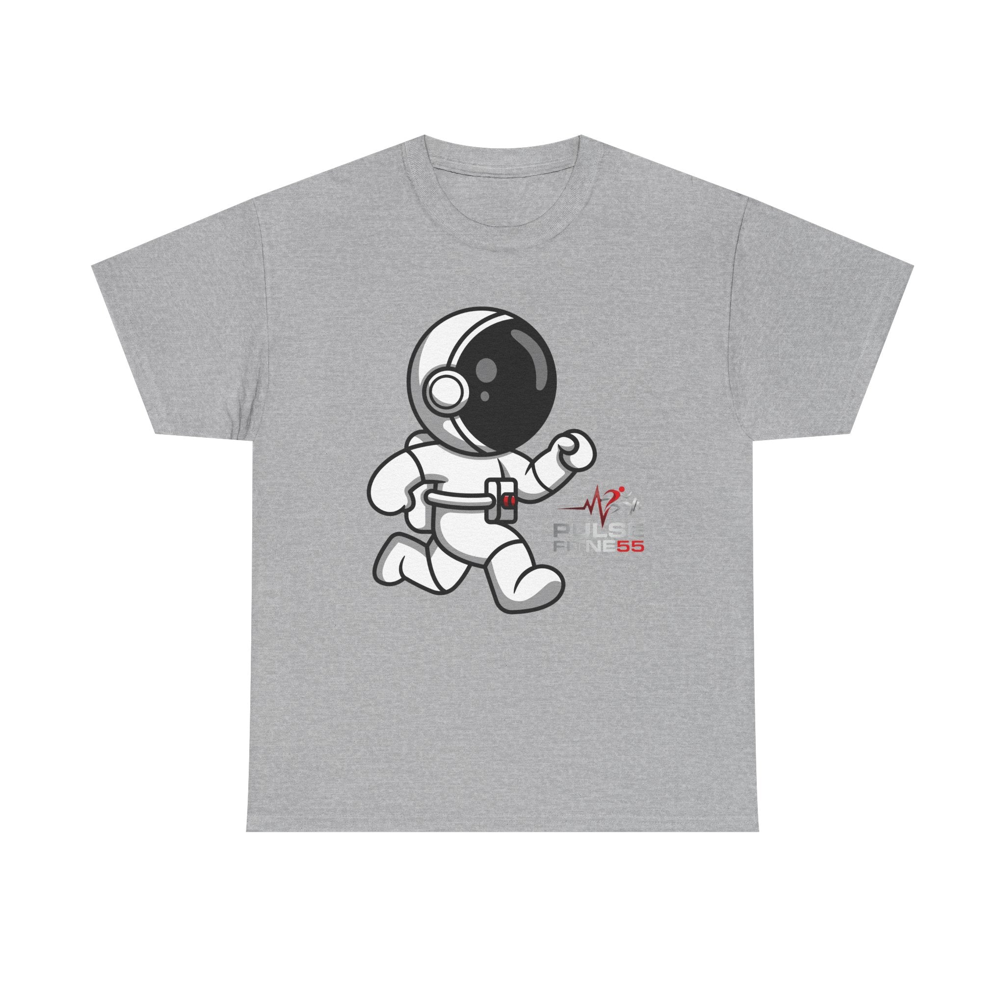 Pulse Fitne55 graphic heavy Cotton Tee - astronaut running