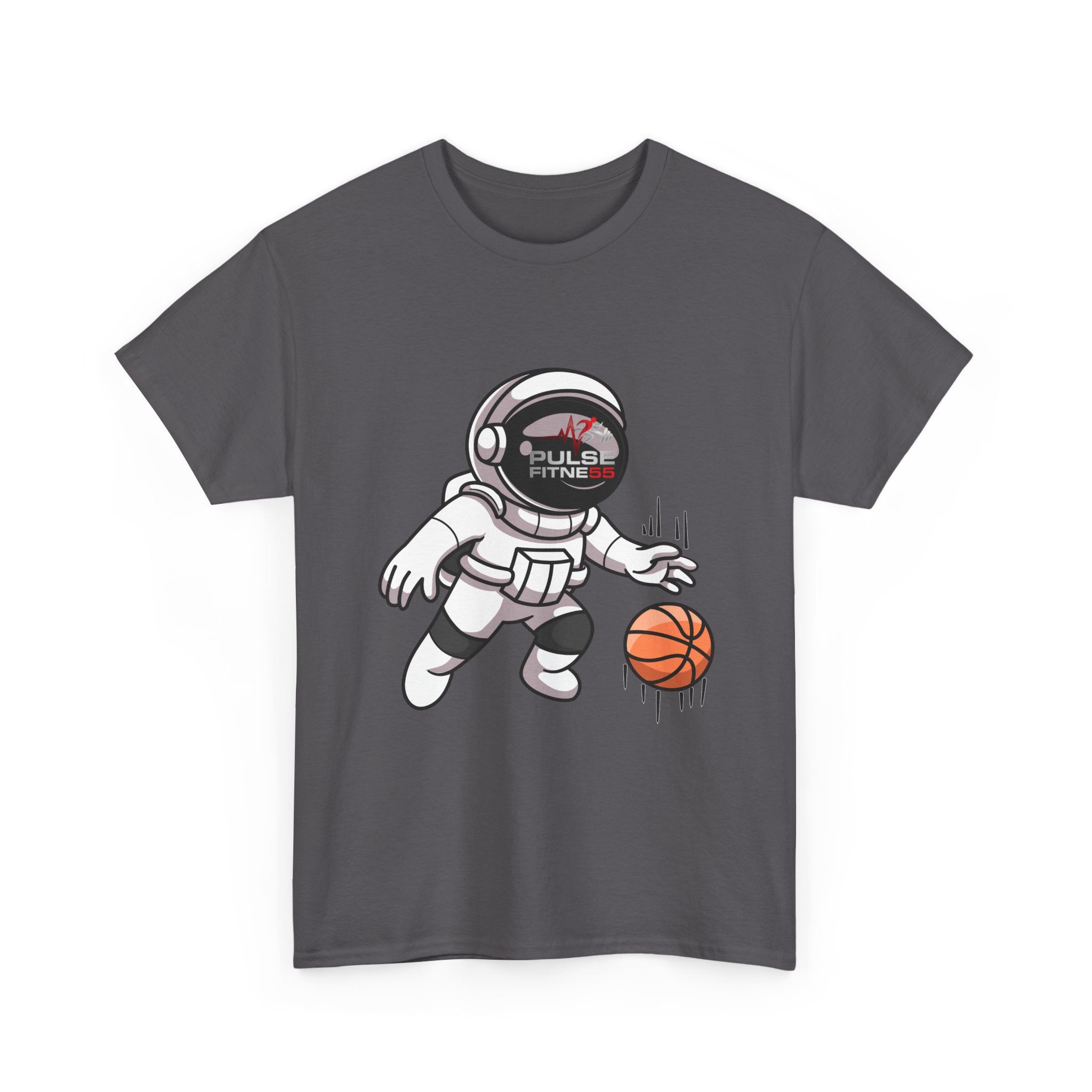 Pulse Fitne55 graphic heavy Cotton Tee - astronaut basketball