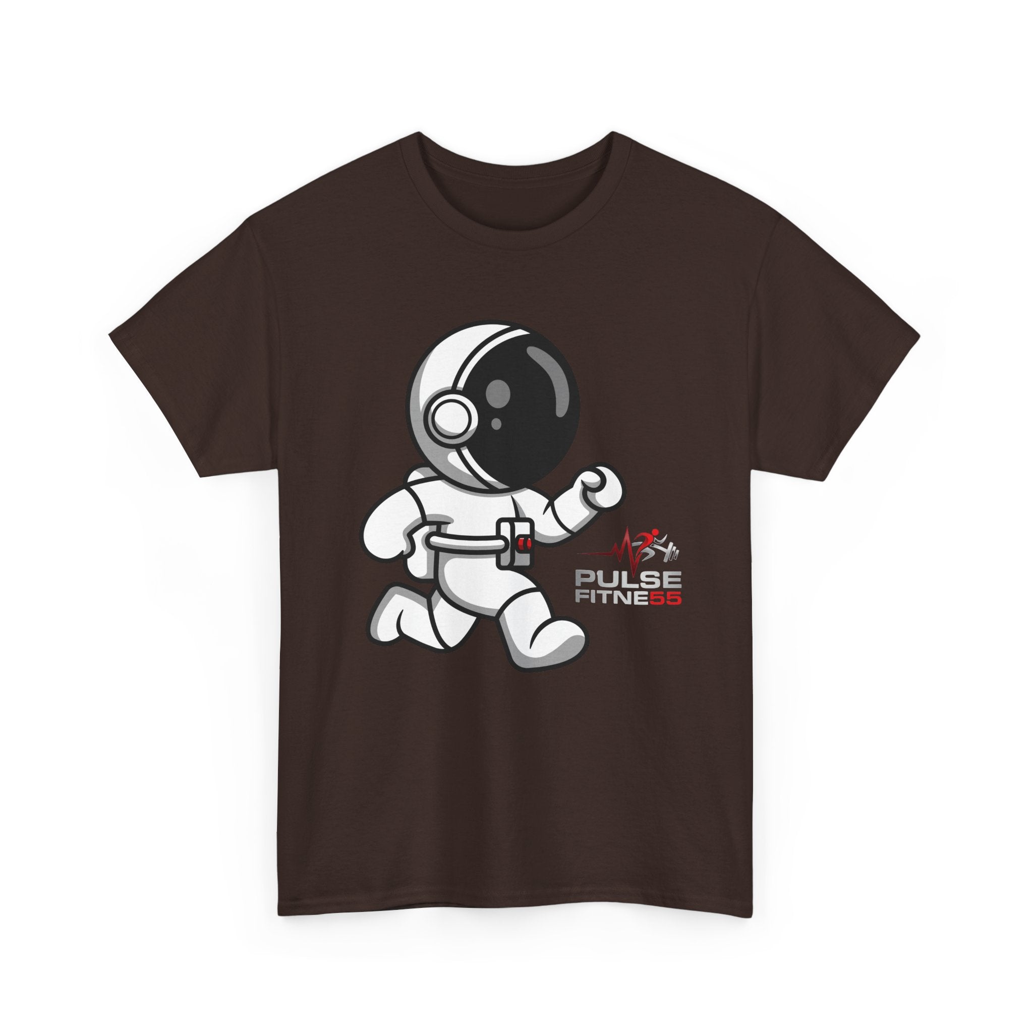 Pulse Fitne55 graphic heavy Cotton Tee - astronaut running