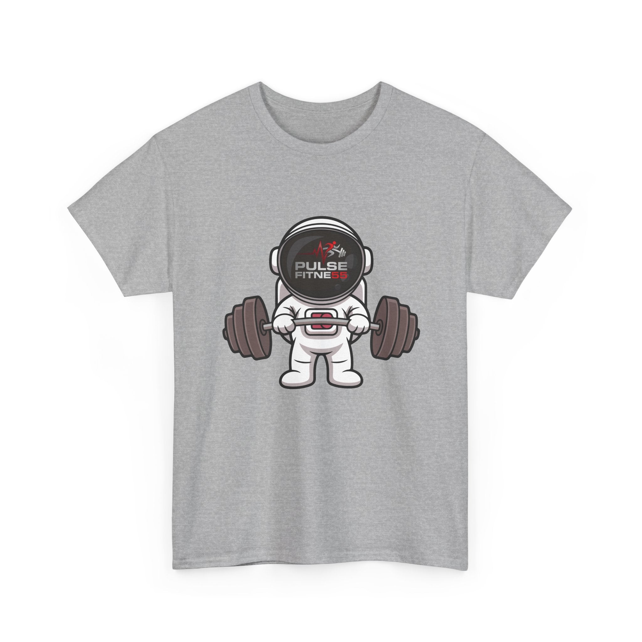 Pulse Fitne55 graphic heavy Cotton Tee - astronaut weights