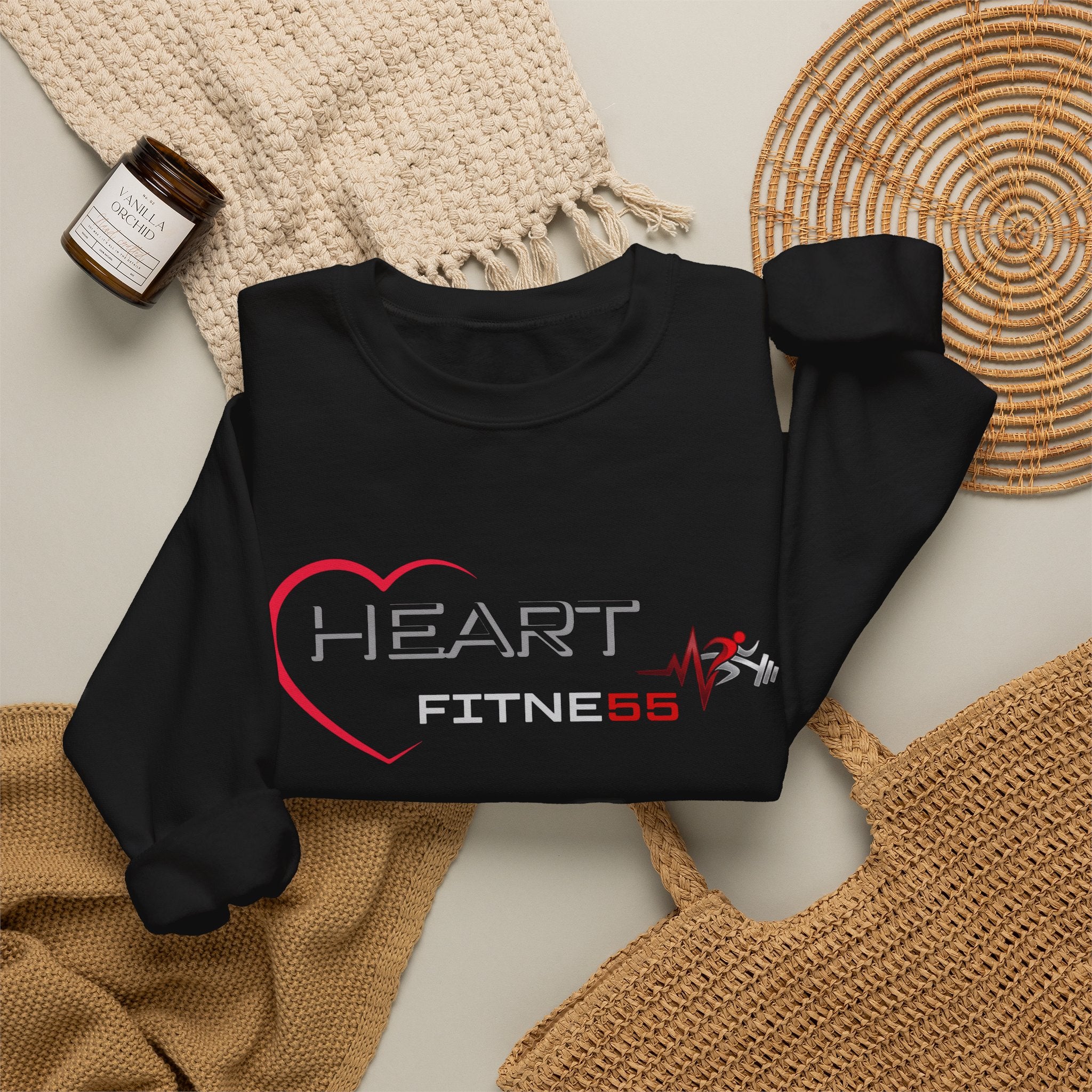 Pulse Fitne55 Women's (Heart Fitne55) Heavy Blend™ Crewneck Sweatshirt
