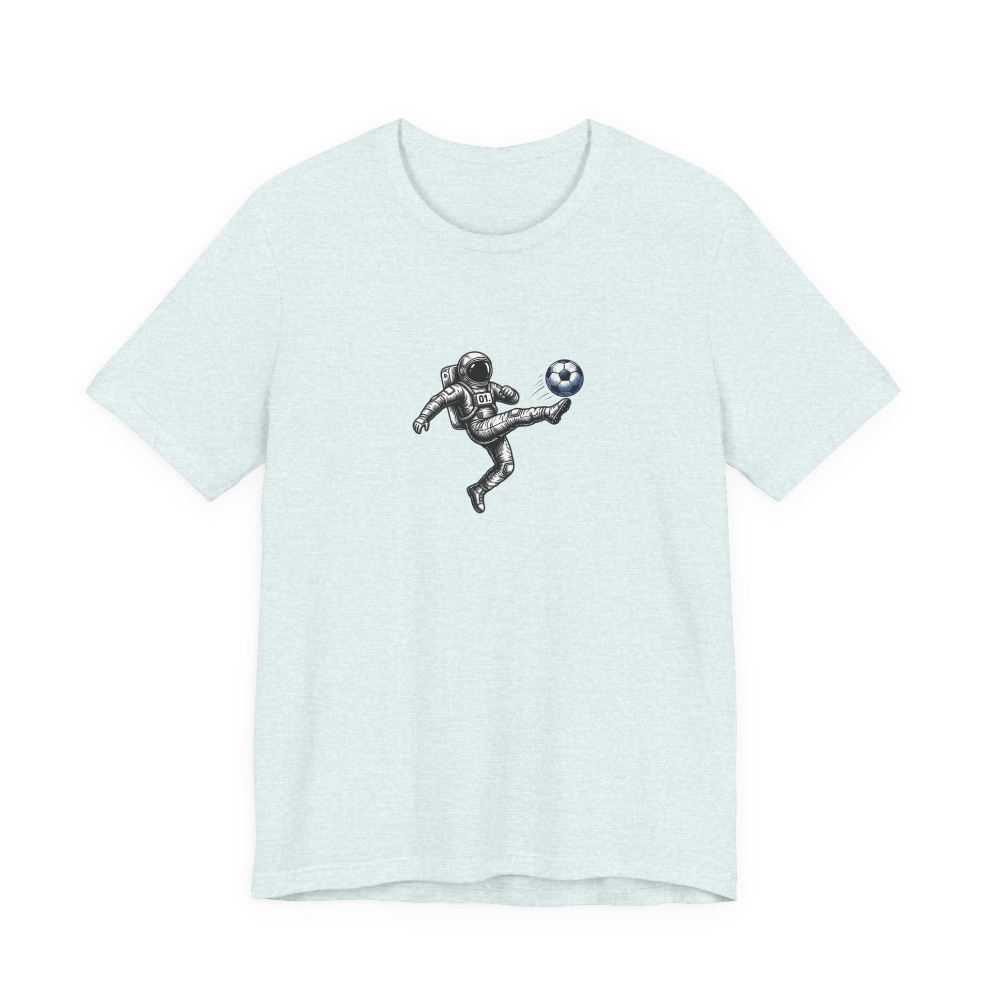 Soccer Astronaut Tee — Pulse Fitne55 Logo Back