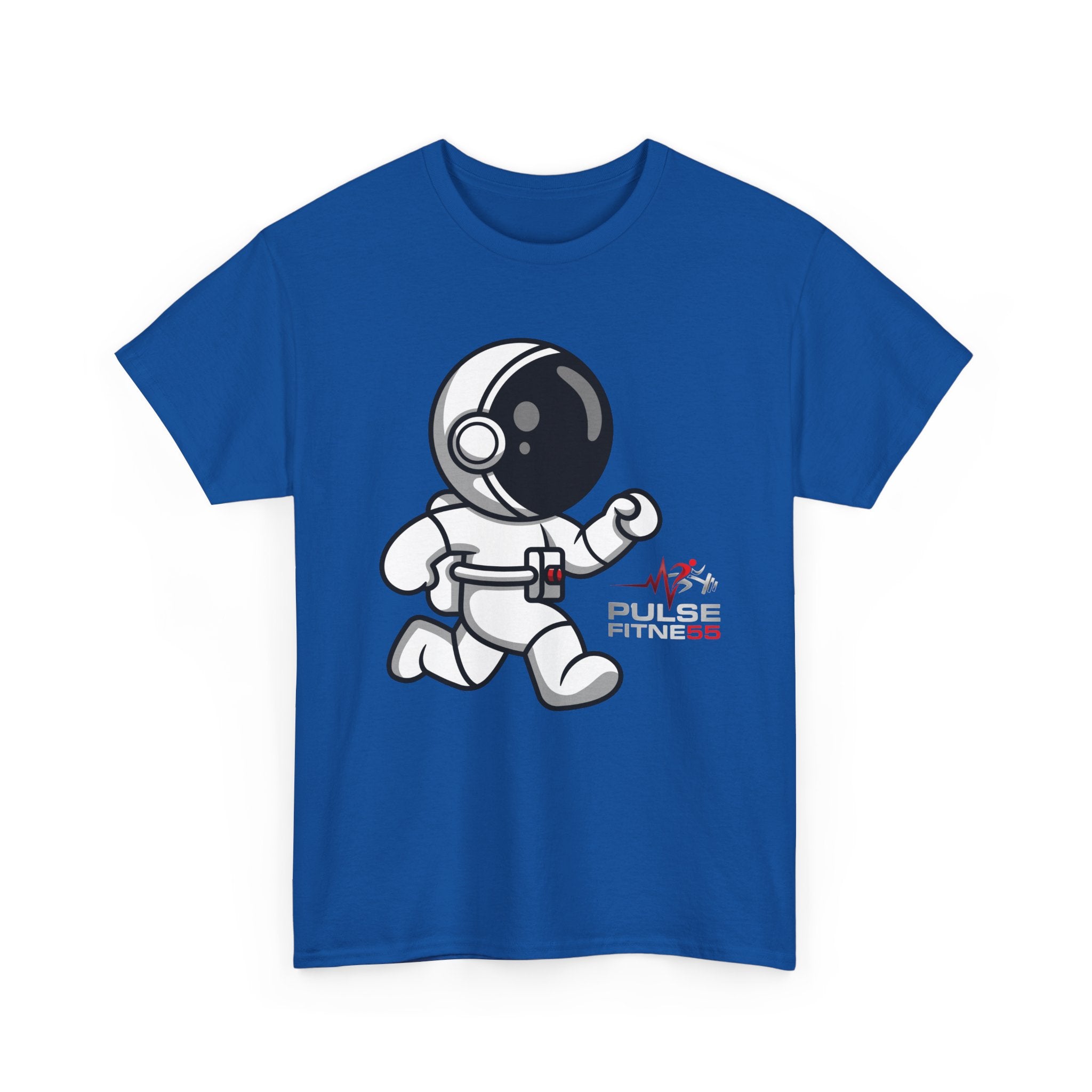 Pulse Fitne55 graphic heavy Cotton Tee - astronaut running